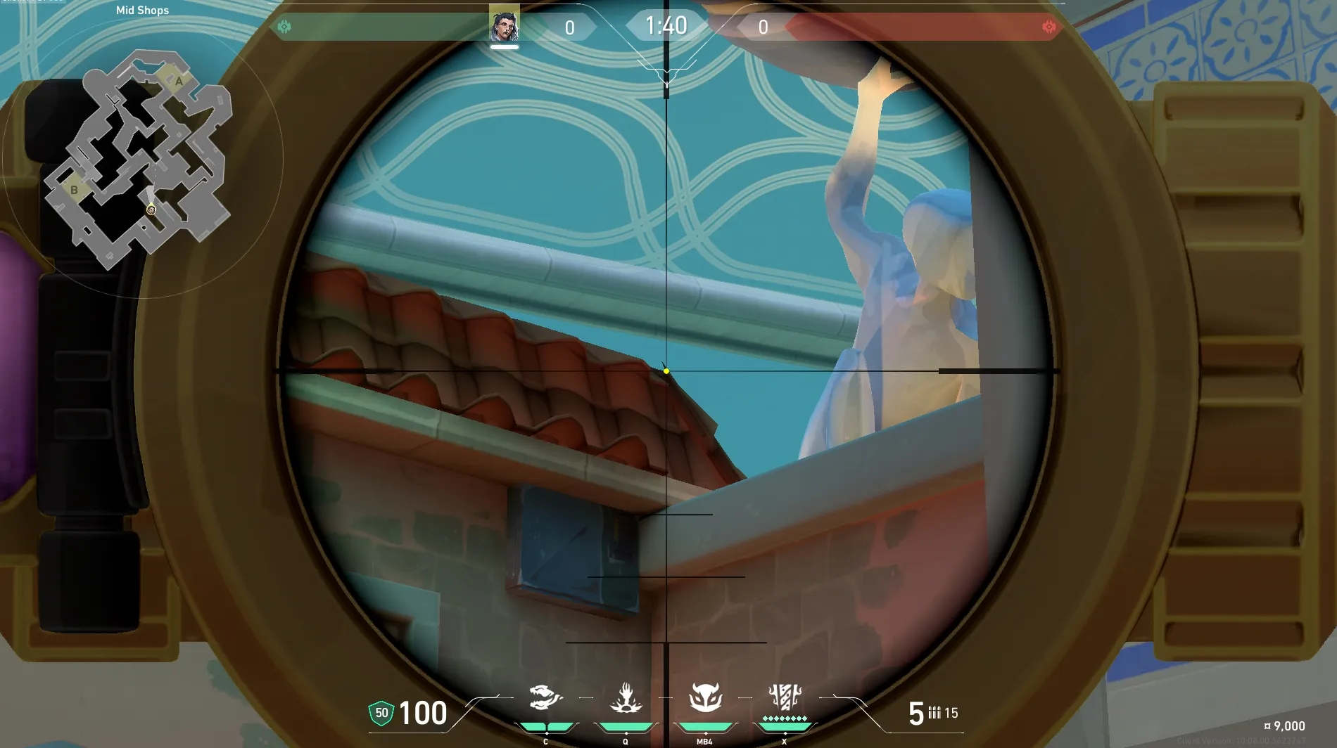 Fade Haunt on Pearl Attack Mid — step 3 of 4: Aim — line up the shot