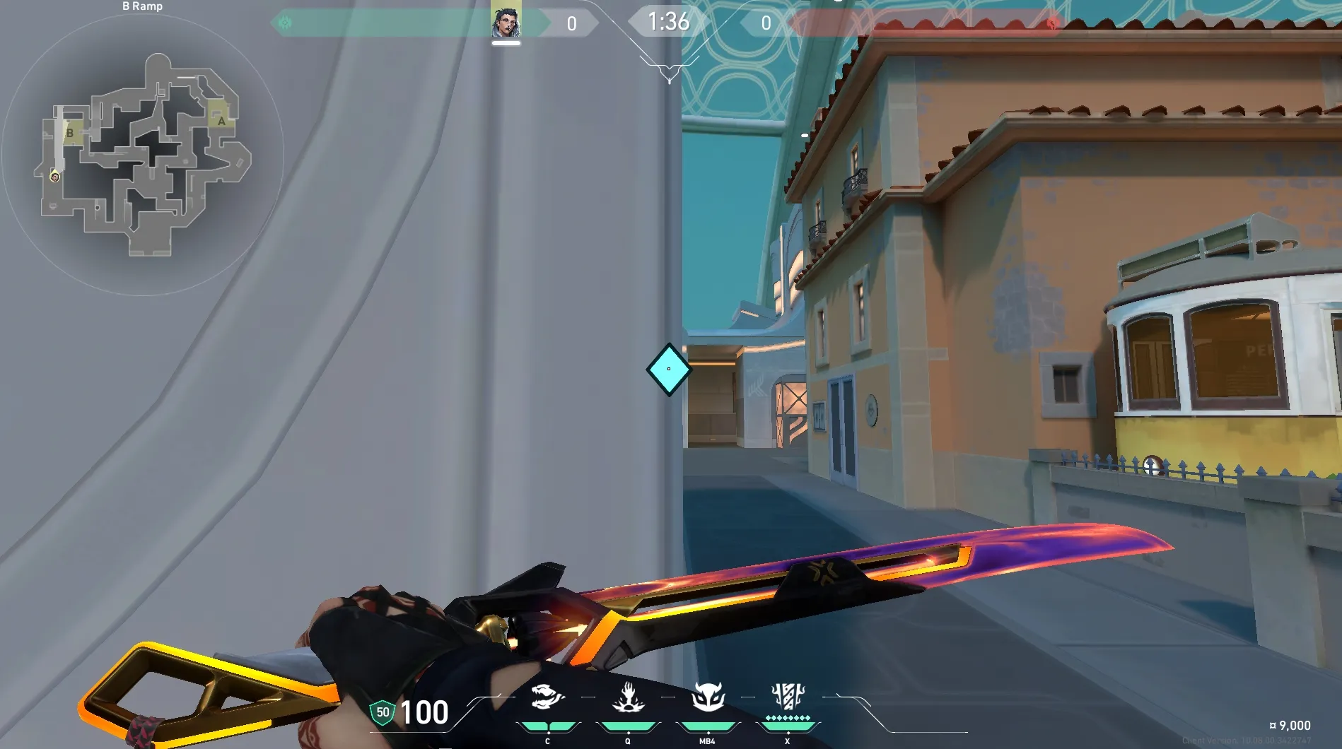 Fade Haunt on Pearl Attack Site B — step 1 of 3: Position — where to stand