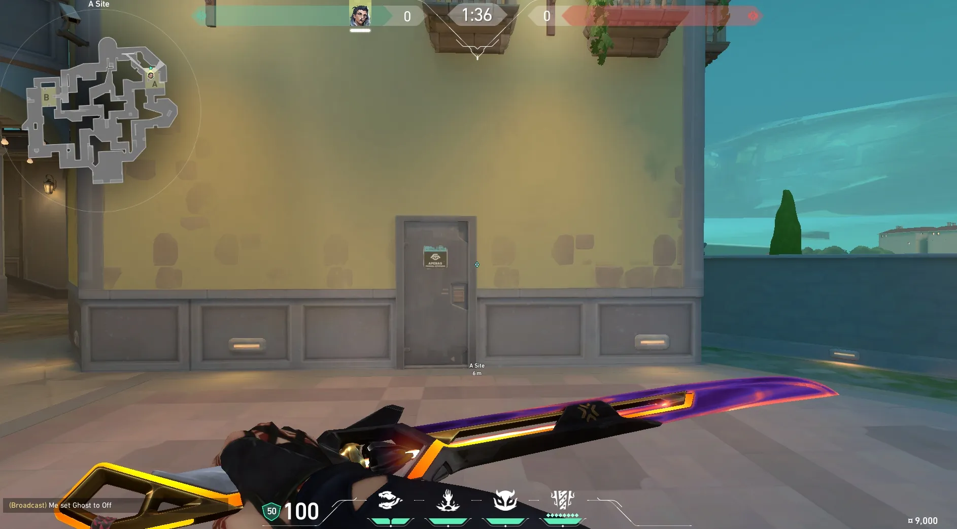 A Backsite to A Stairs [defence Eye] — Fade lineup on Pearl