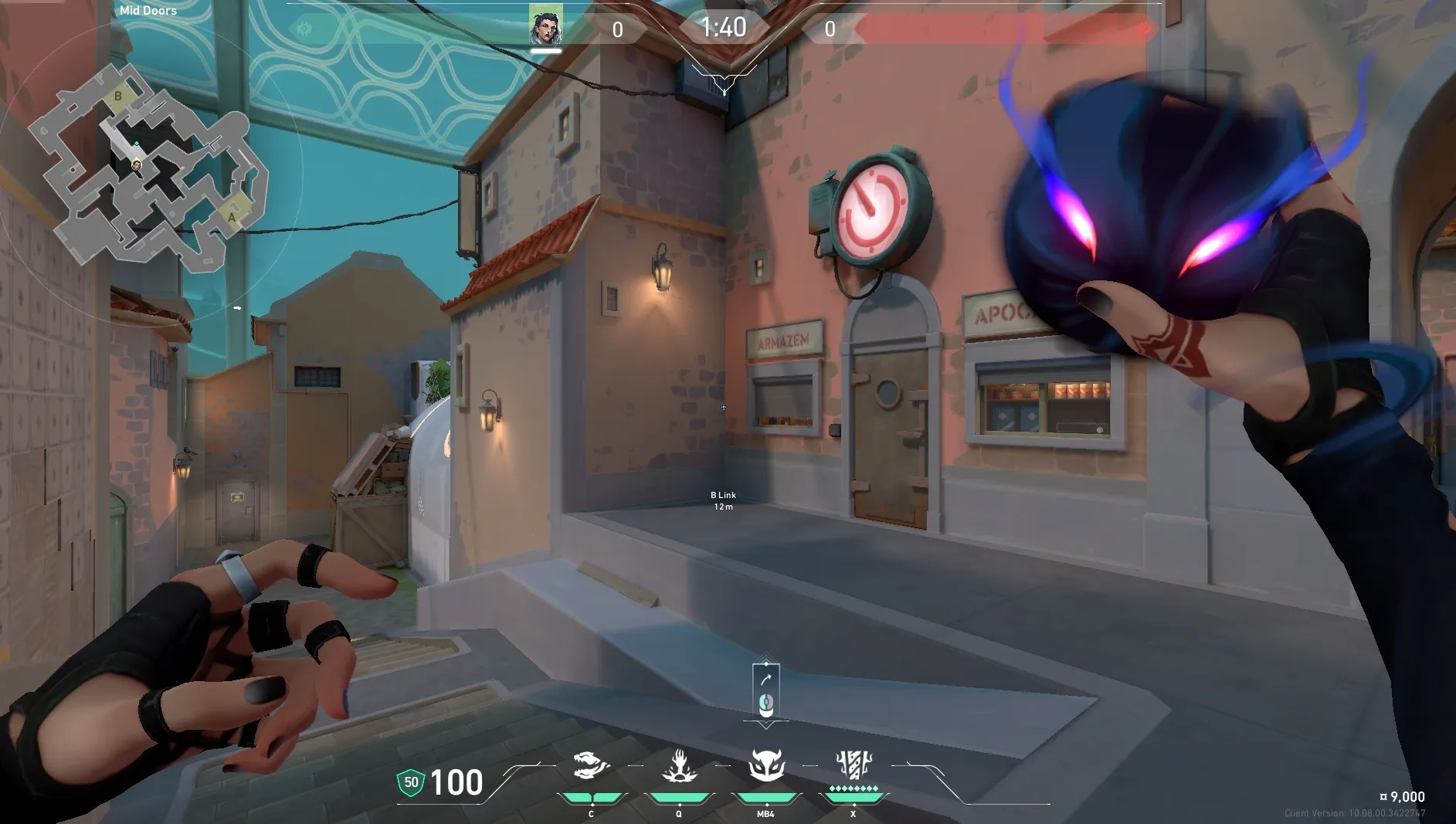 Fade Haunt on Pearl Defense Site B — step 1 of 3: Position — where to stand