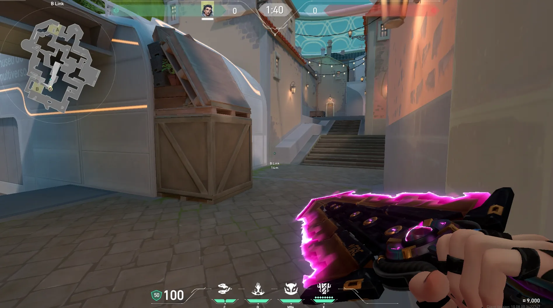 Fade Haunt on Pearl Defense Site B — step 1 of 4: Position — where to stand