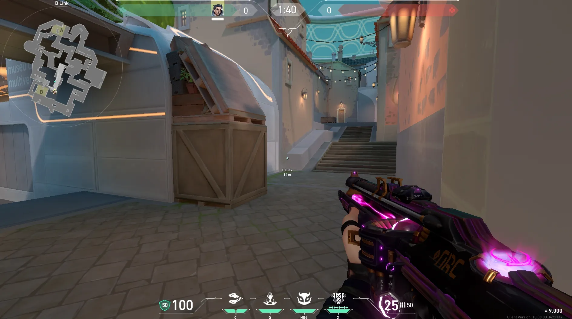 Fade Haunt on Pearl Defense Site B — step 1 of 3: Position — where to stand