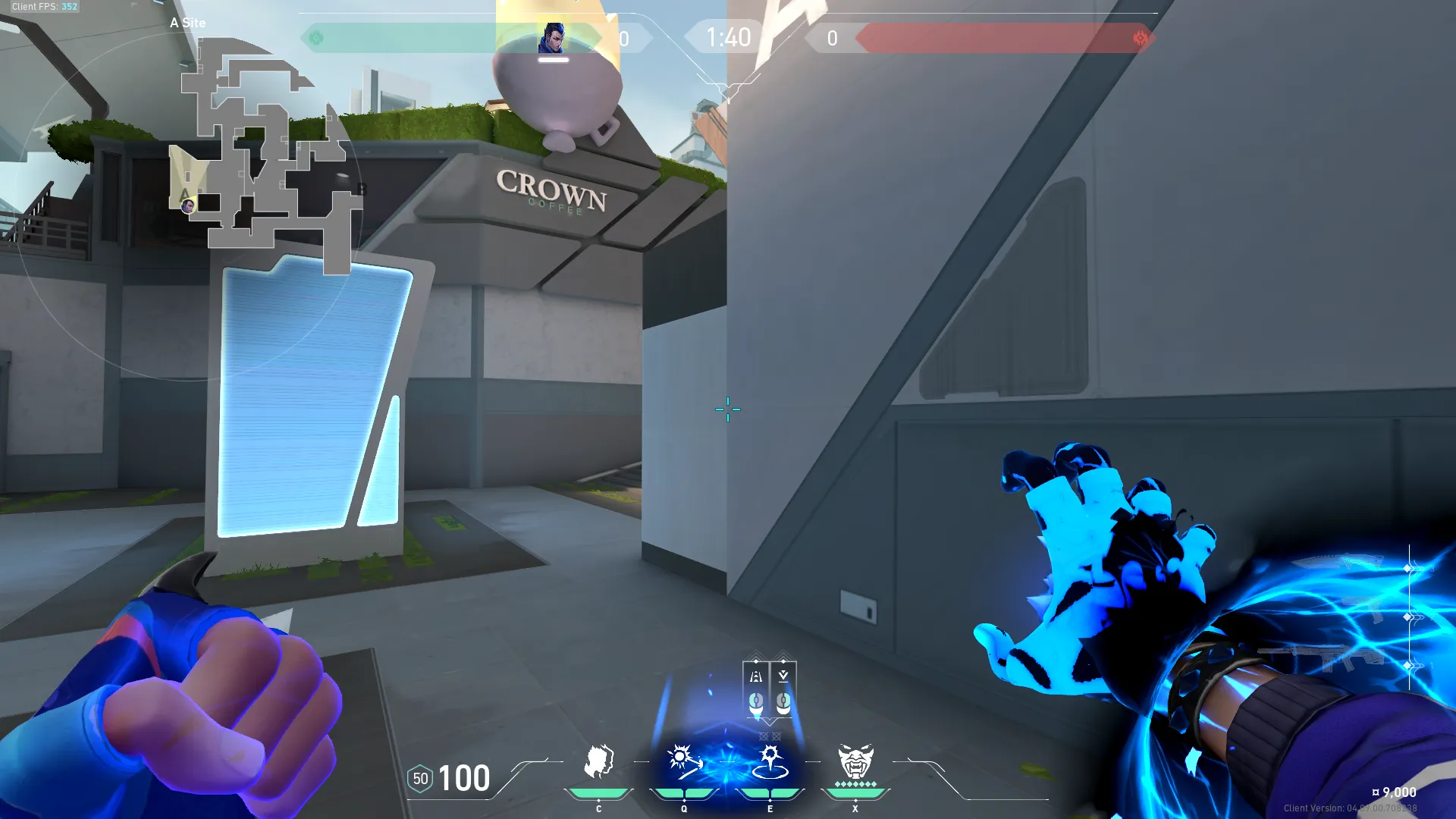 Yoru Gatecrash on Split Defense Site A — step 2 of 3: Aim — line up the shot