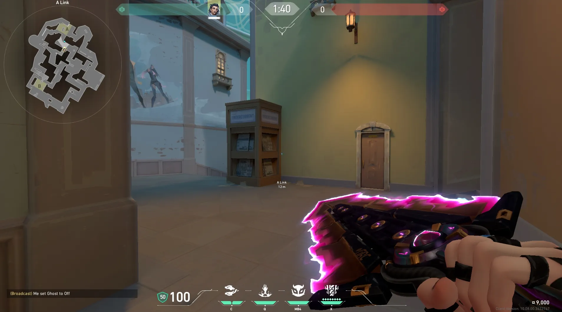 Fade Haunt on Pearl Defense Site A — step 1 of 3: Position — where to stand