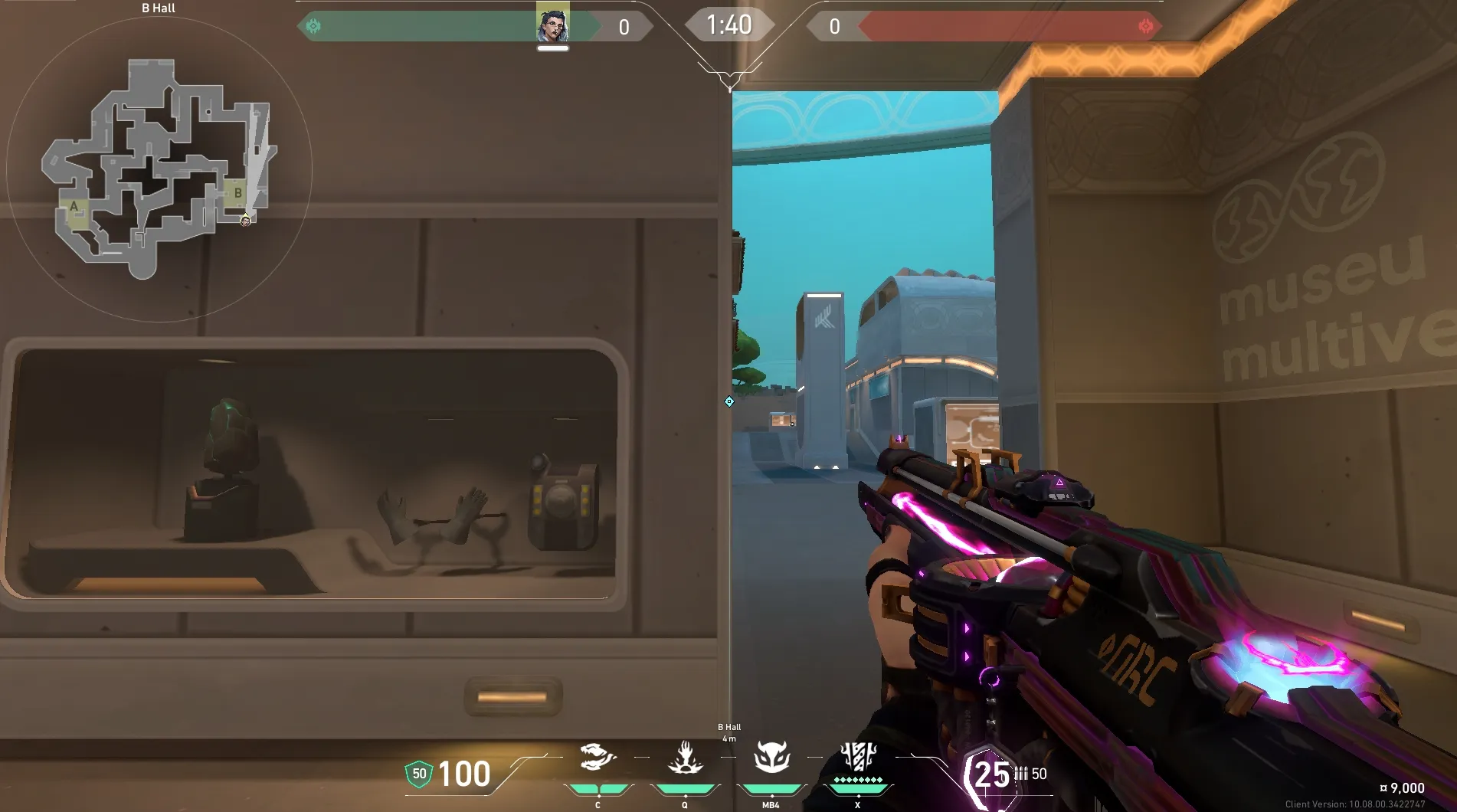 Fade Haunt on Pearl Defense Site B — step 1 of 3: Position — where to stand