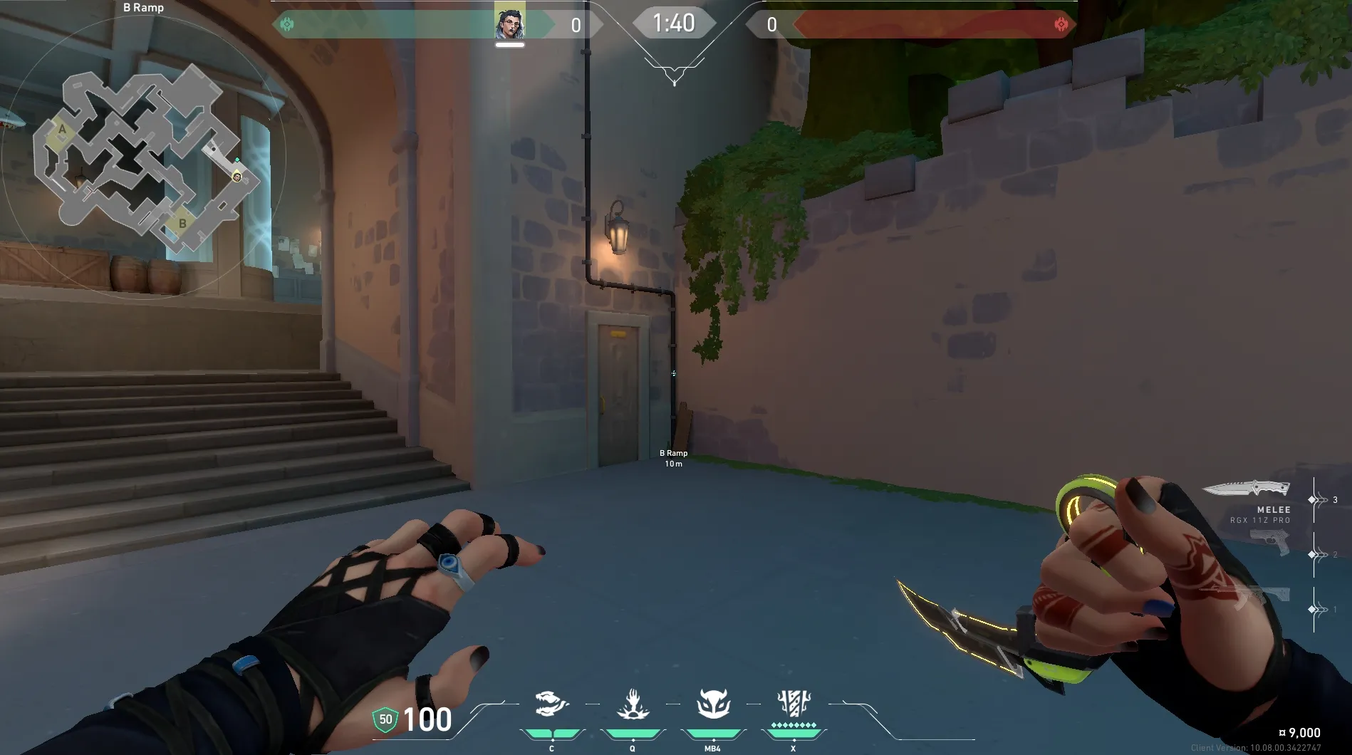Fade Haunt on Pearl Attack Site B — step 1 of 3: Position — where to stand