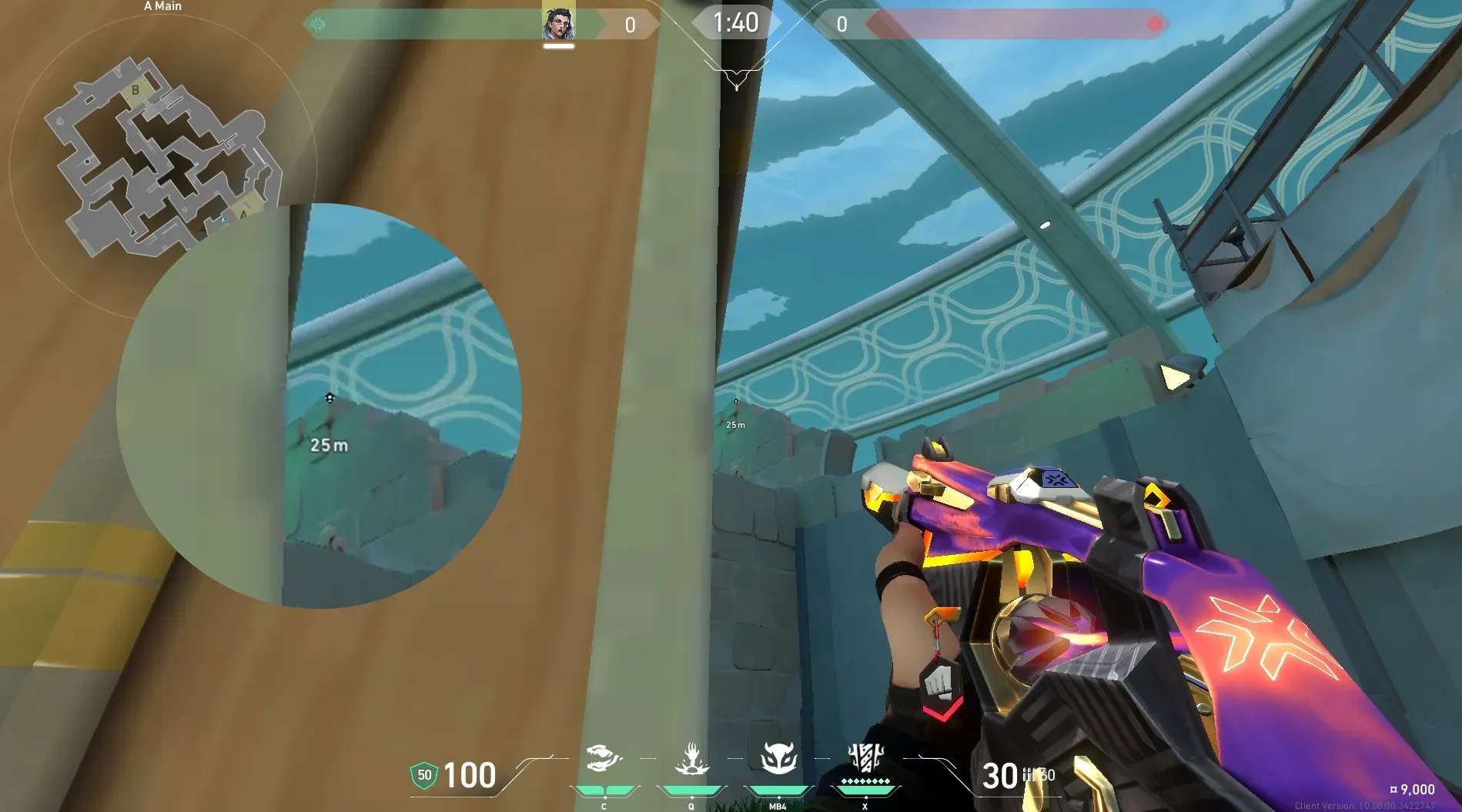 Fade Haunt on Pearl Attack Site A — step 2 of 3: Aim — line up the shot