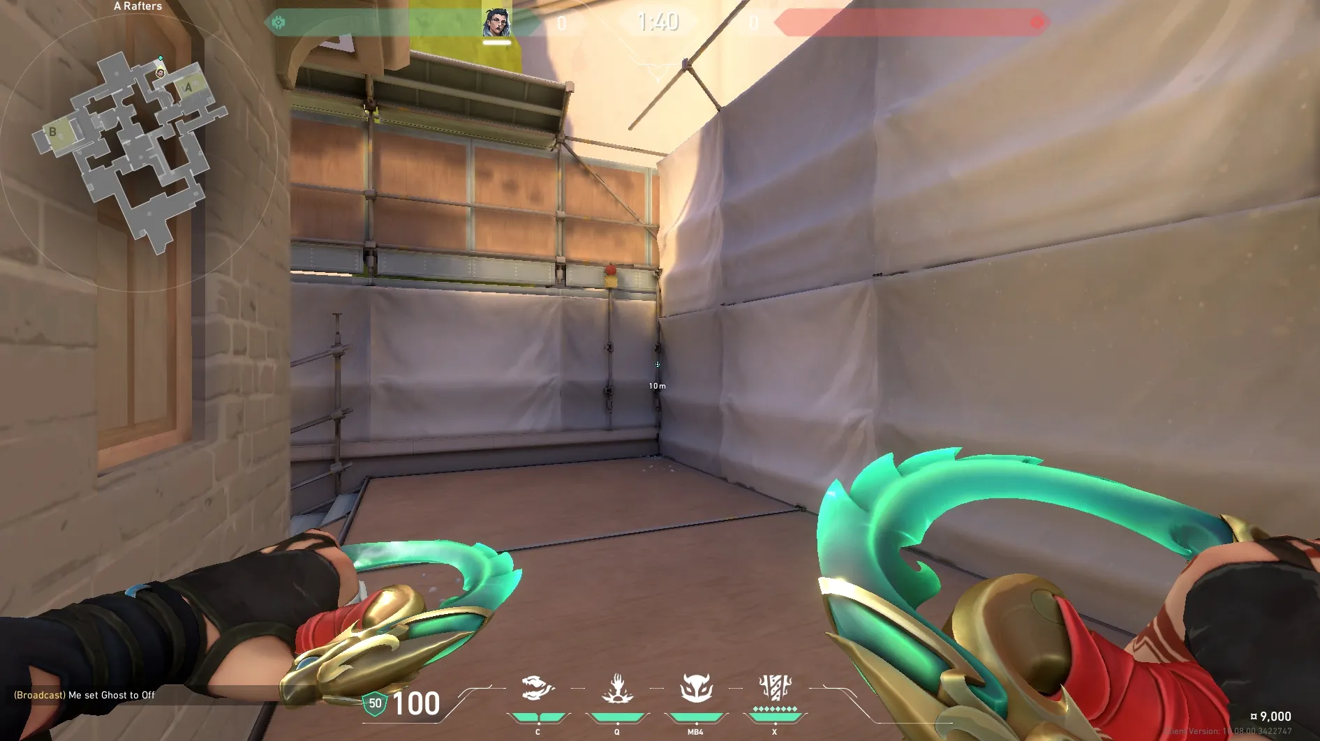A Rafters to A Generator Crane [retake Haunt] — Fade lineup on Ascent