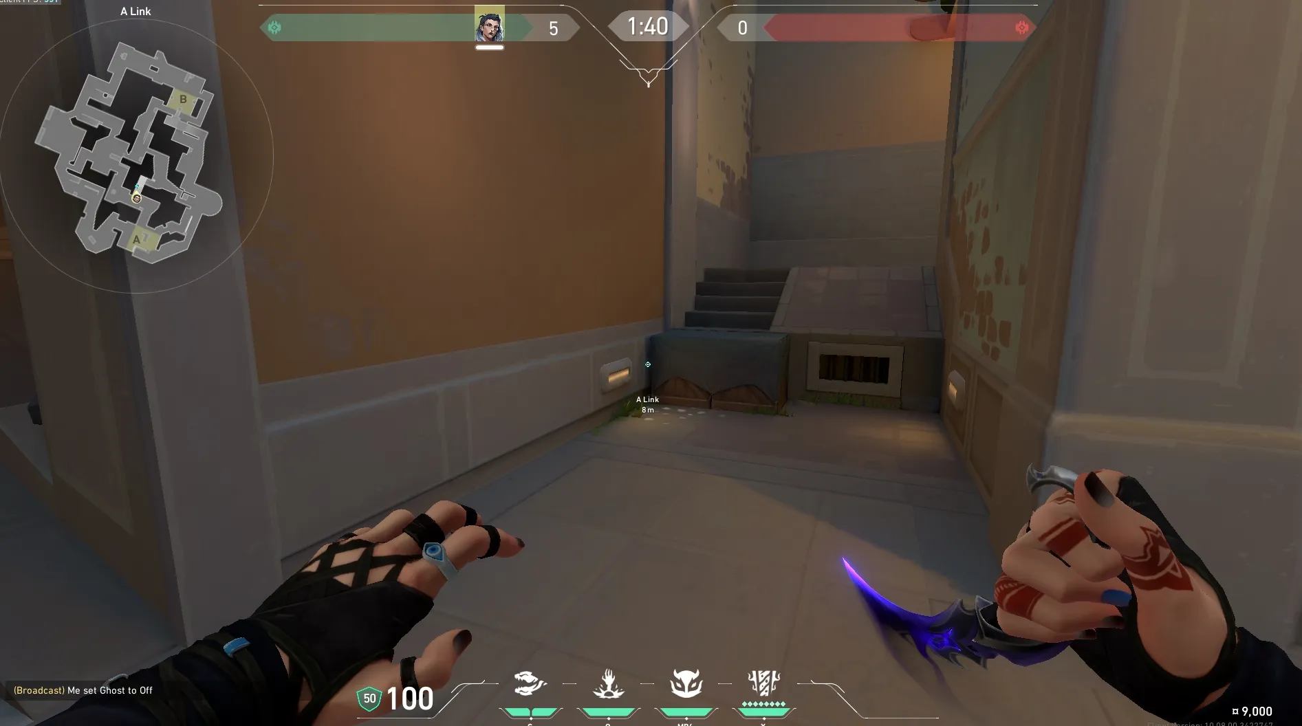 Fade Haunt on Pearl Defense Site A — step 1 of 3: Position — where to stand