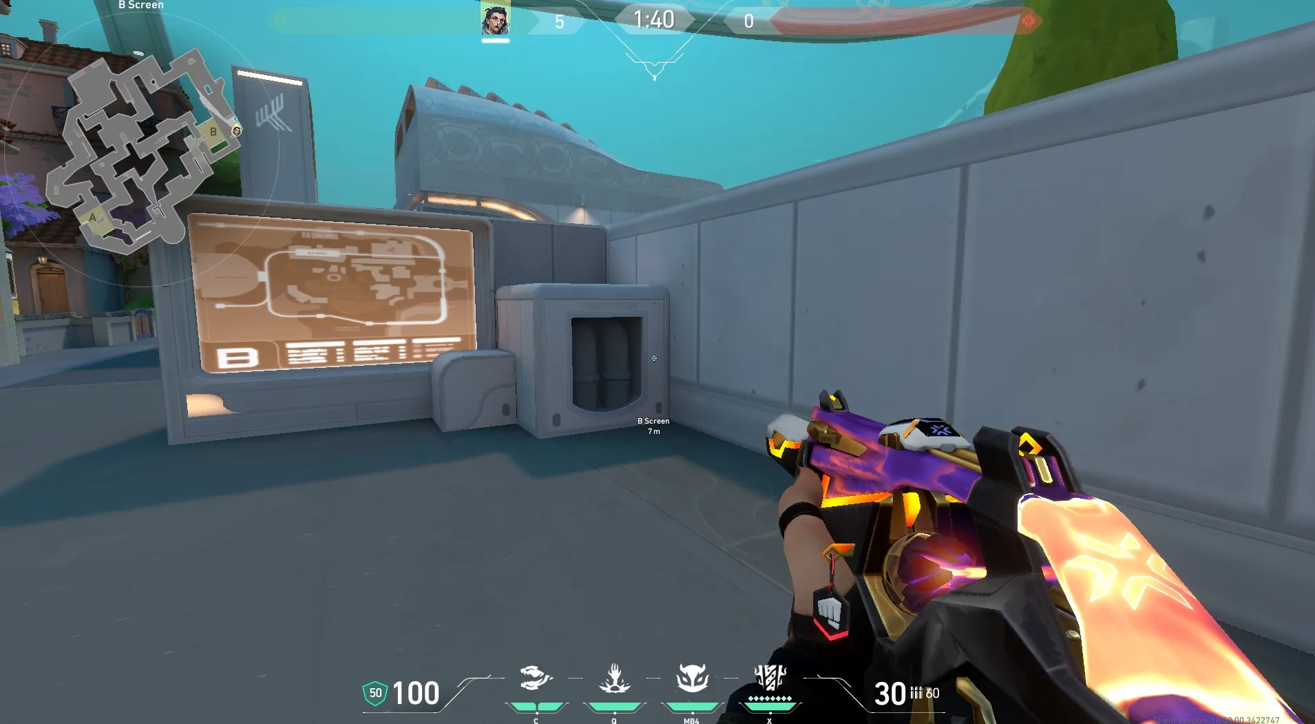 Fade Haunt on Pearl Defense Site B — step 1 of 3: Position — where to stand