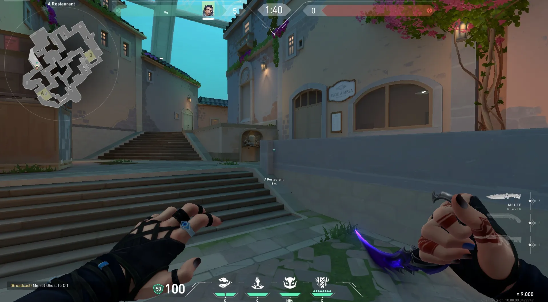 Fade Haunt on Pearl Attack Site A — step 1 of 3: Position — where to stand