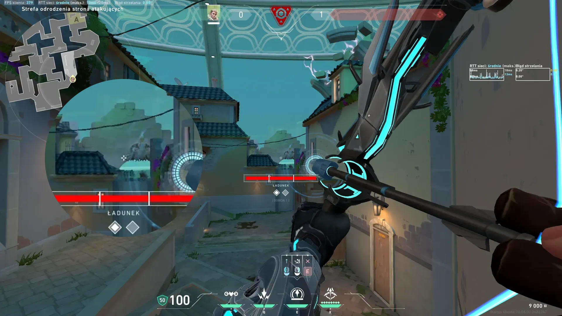Sova Recon Bolt on Pearl Attack Site A — step 3 of 4: Aim — line up the shot