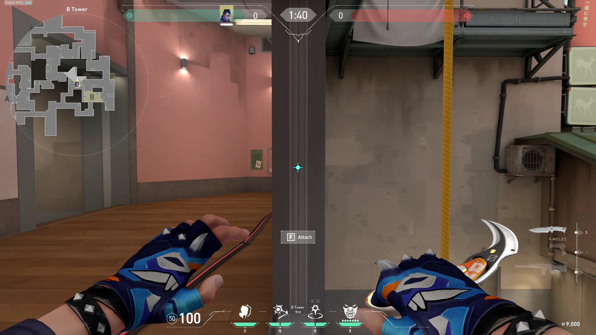 Yoru Gatecrash on Split Defense Site B — step 1 of 3: Position — where to stand