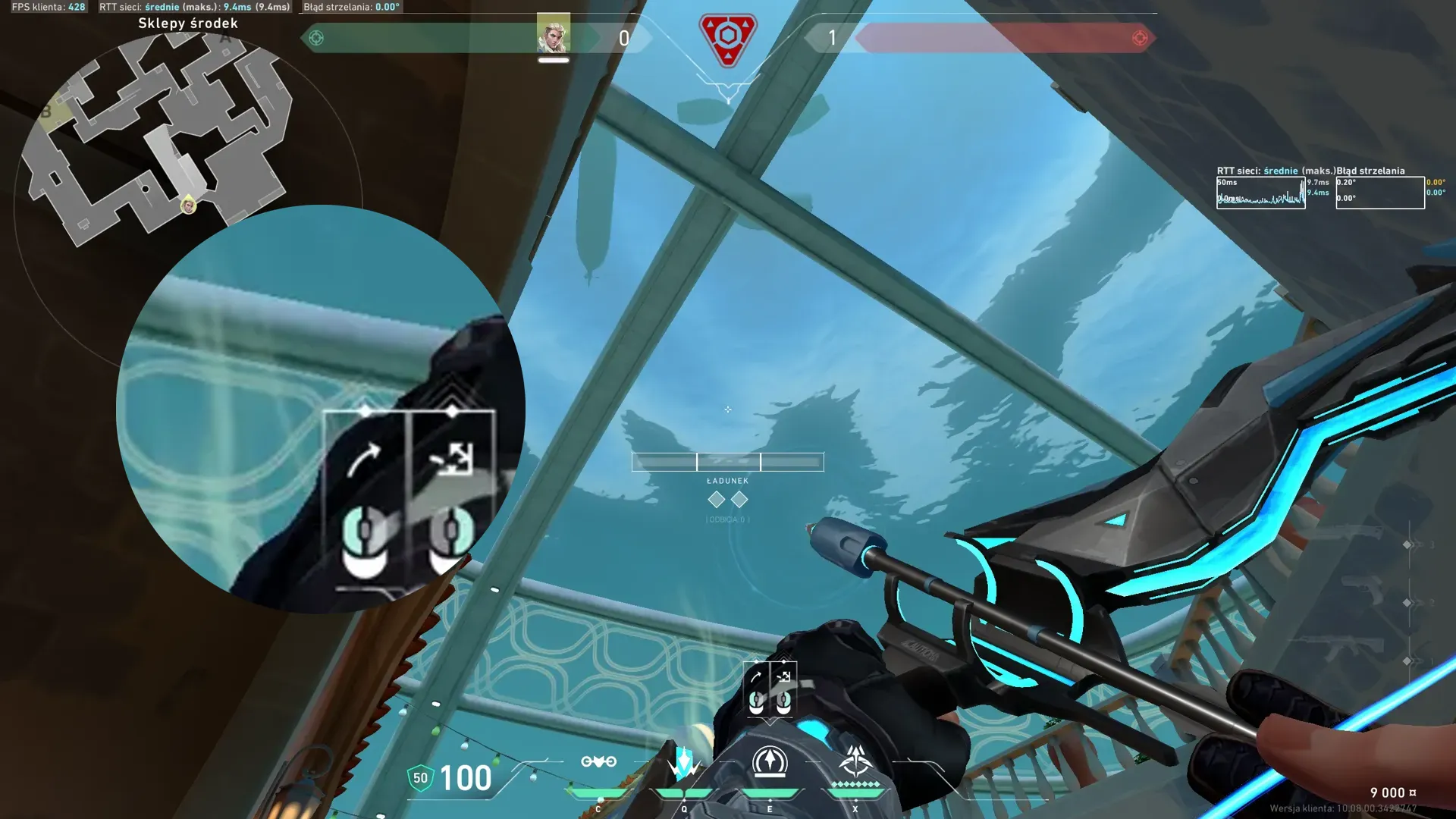 Sova Recon Bolt on Pearl Attack Mid — step 2 of 3: Aim — line up the shot