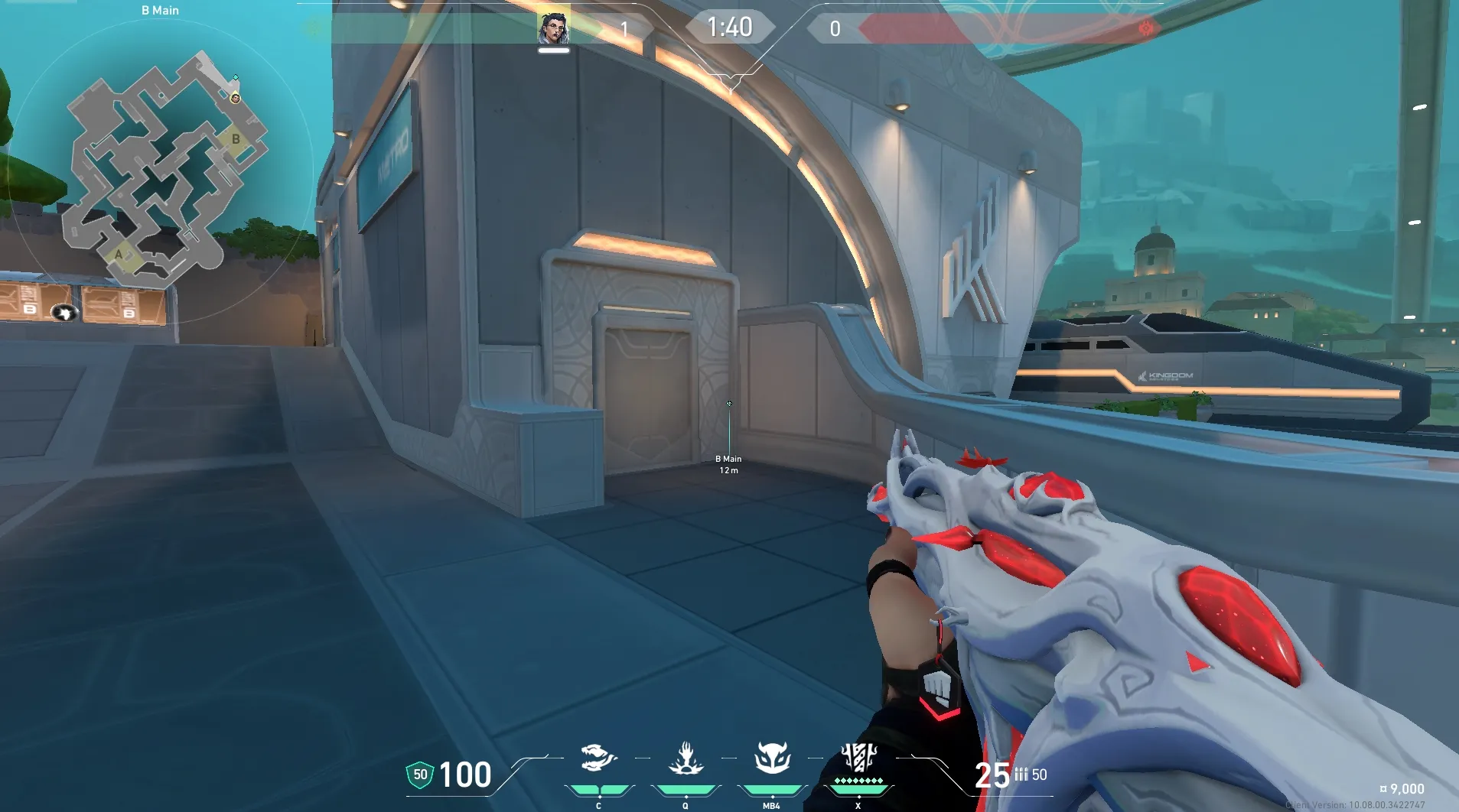 Fade Haunt on Pearl Defense Site B — step 1 of 3: Position — where to stand