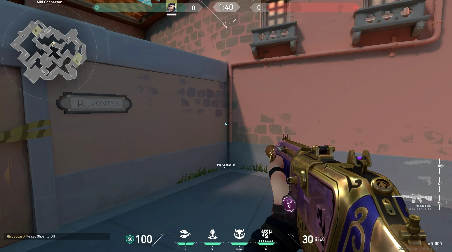 Fade Haunt on Pearl Defense Mid — step 1 of 3: Position — where to stand