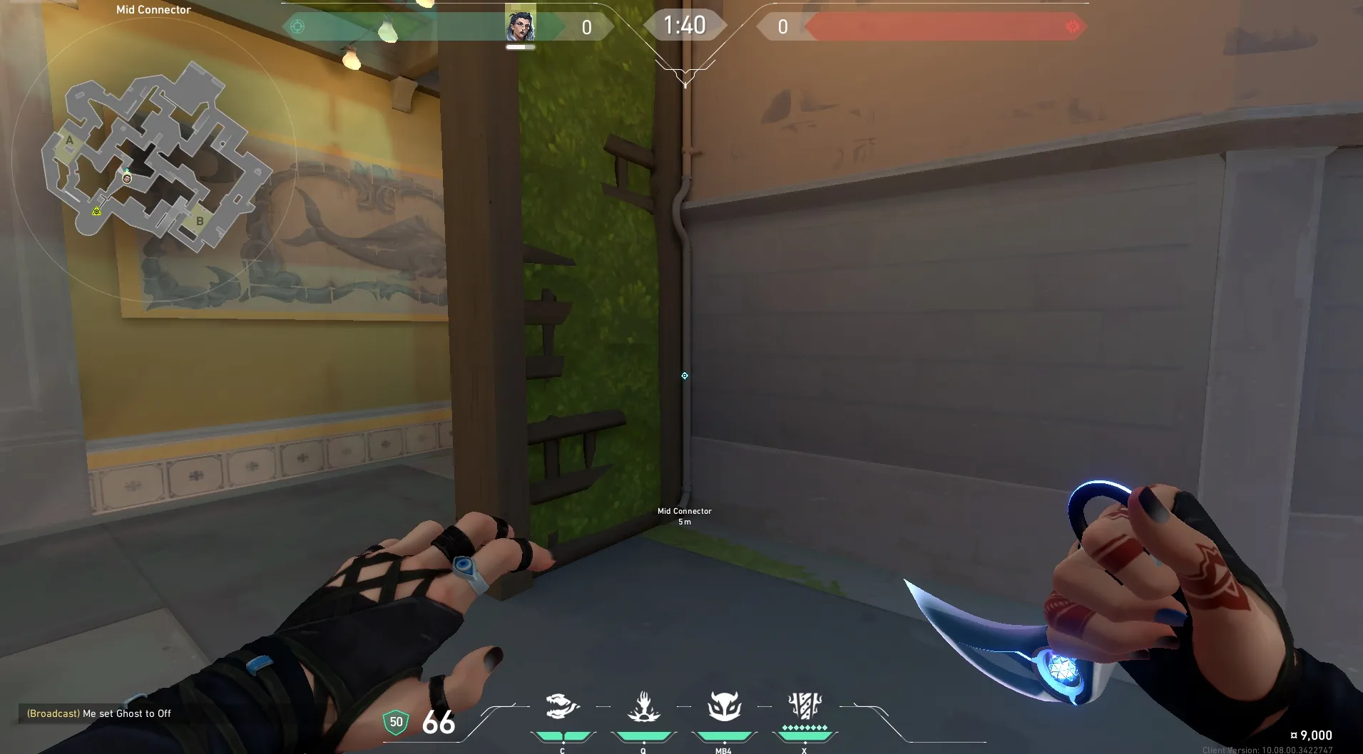 Fade Haunt on Pearl Defense Mid — step 1 of 3: Position — where to stand