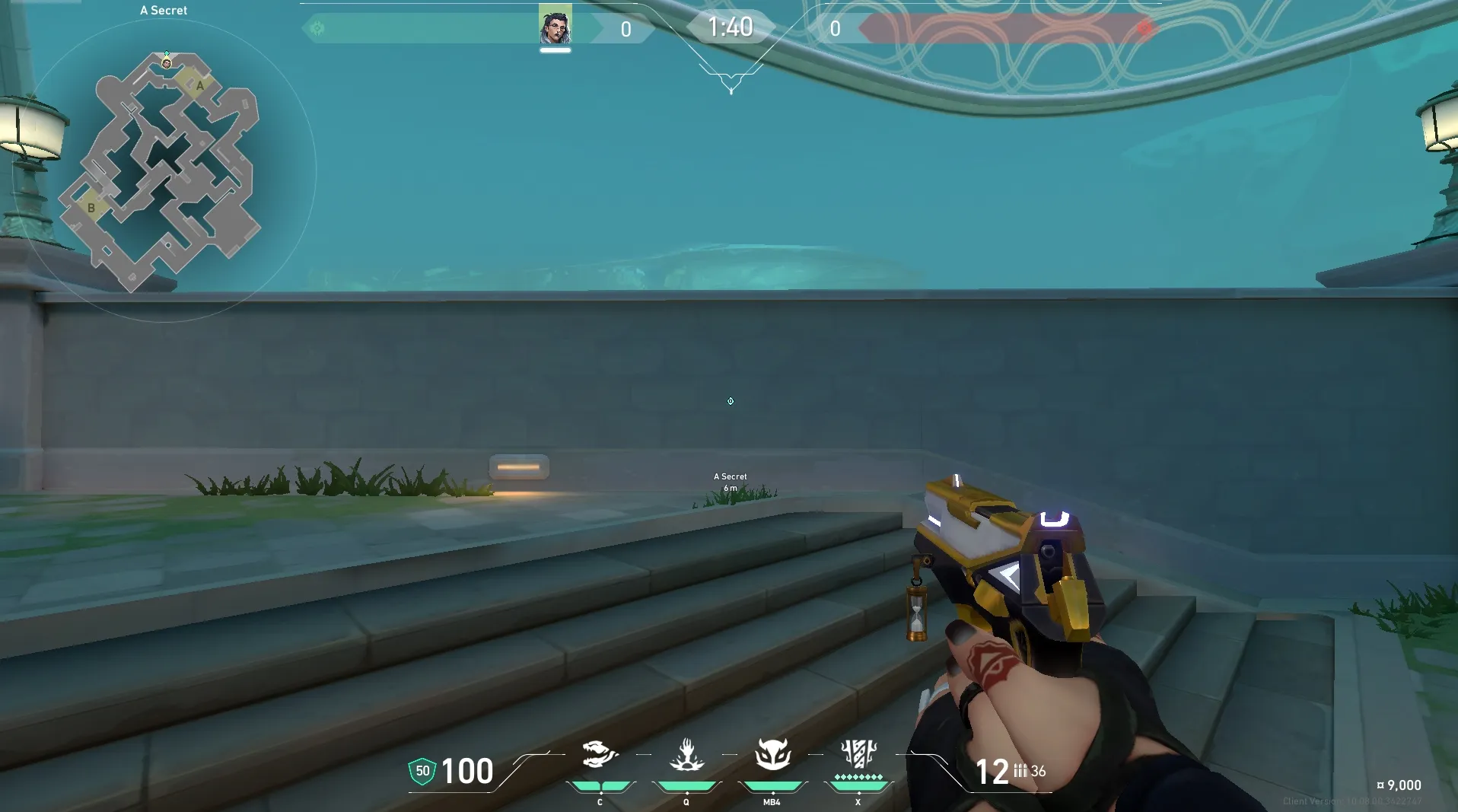 Fade Haunt on Pearl Defense Site A — step 1 of 4: Position — where to stand