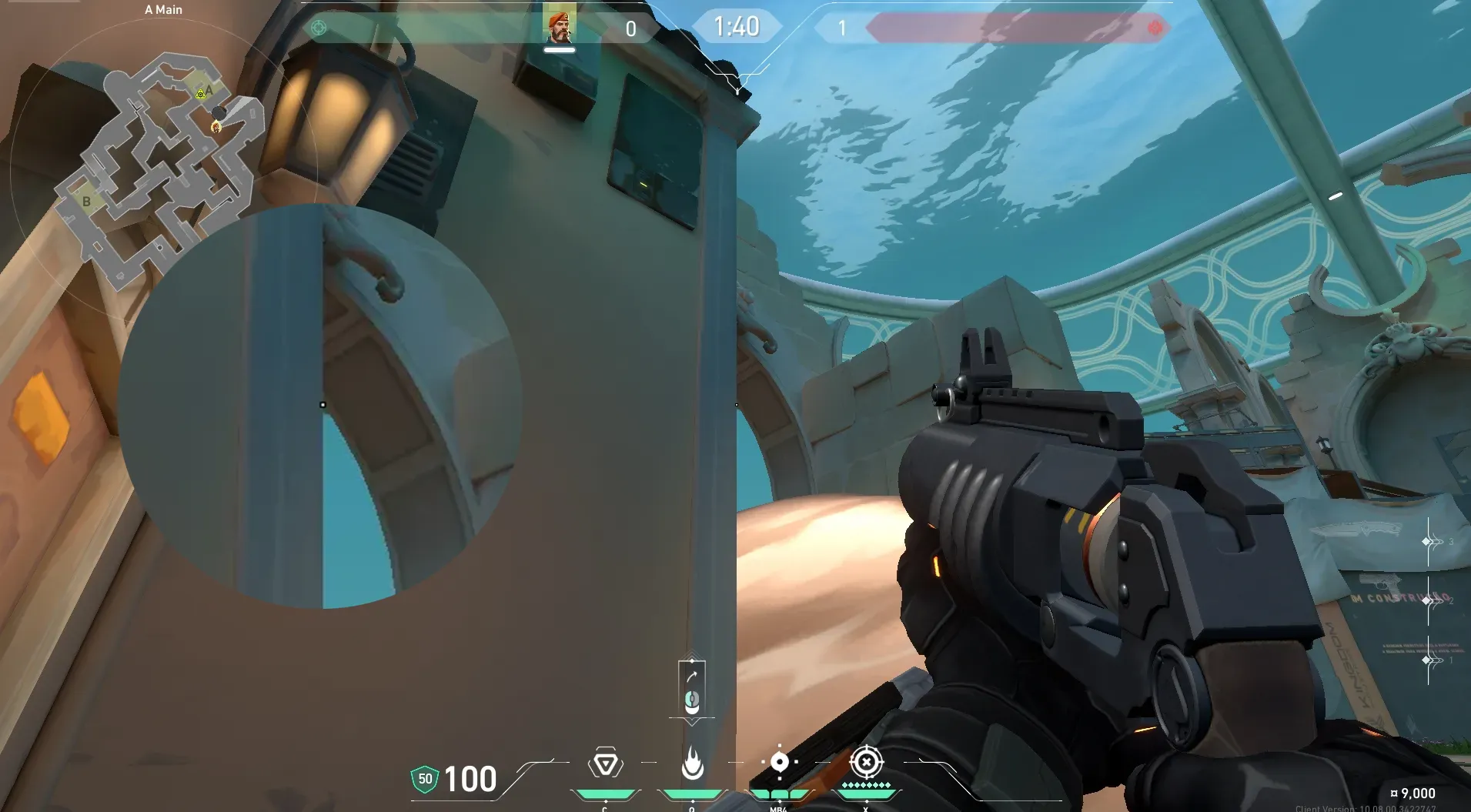 Brimstone Incendiary on Pearl Attack Site A — step 3 of 4: Aim — line up the shot