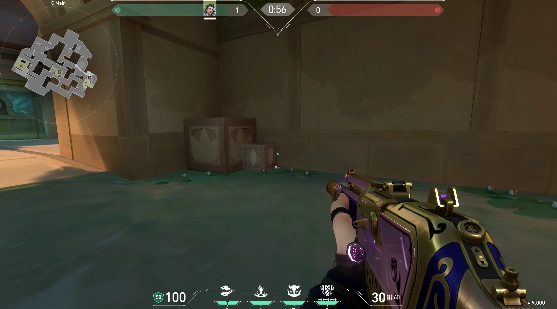 Fade Haunt on Lotus Defense Site C — step 1 of 3: Position — where to stand