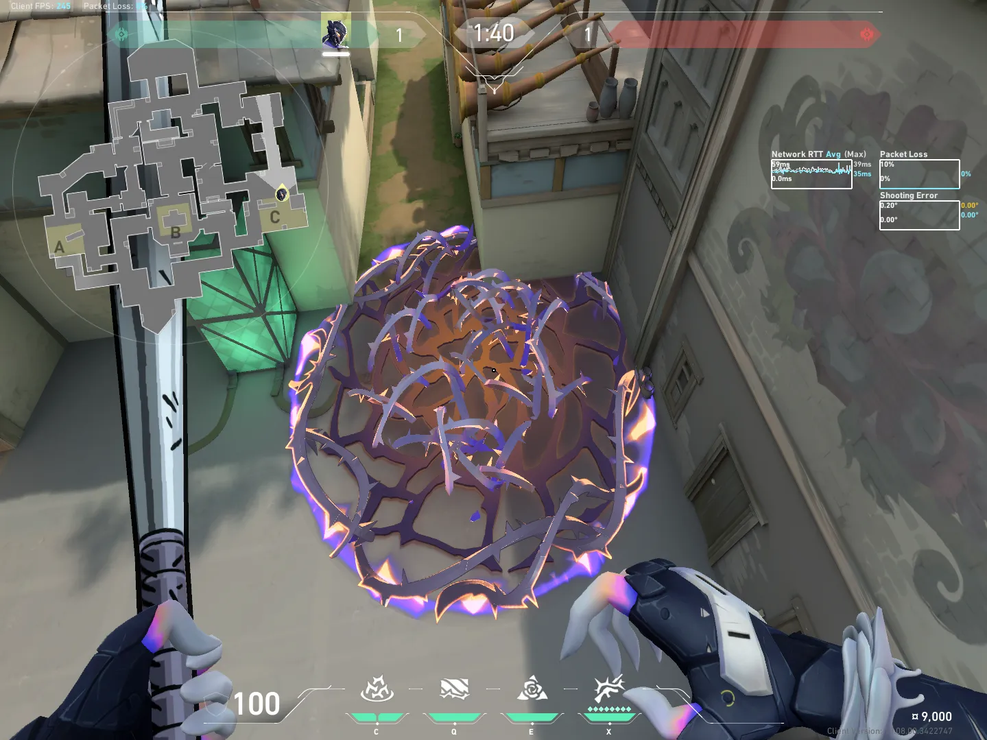 Vyse Razorvine on Haven Defense Site C — step 3 of 3: Result