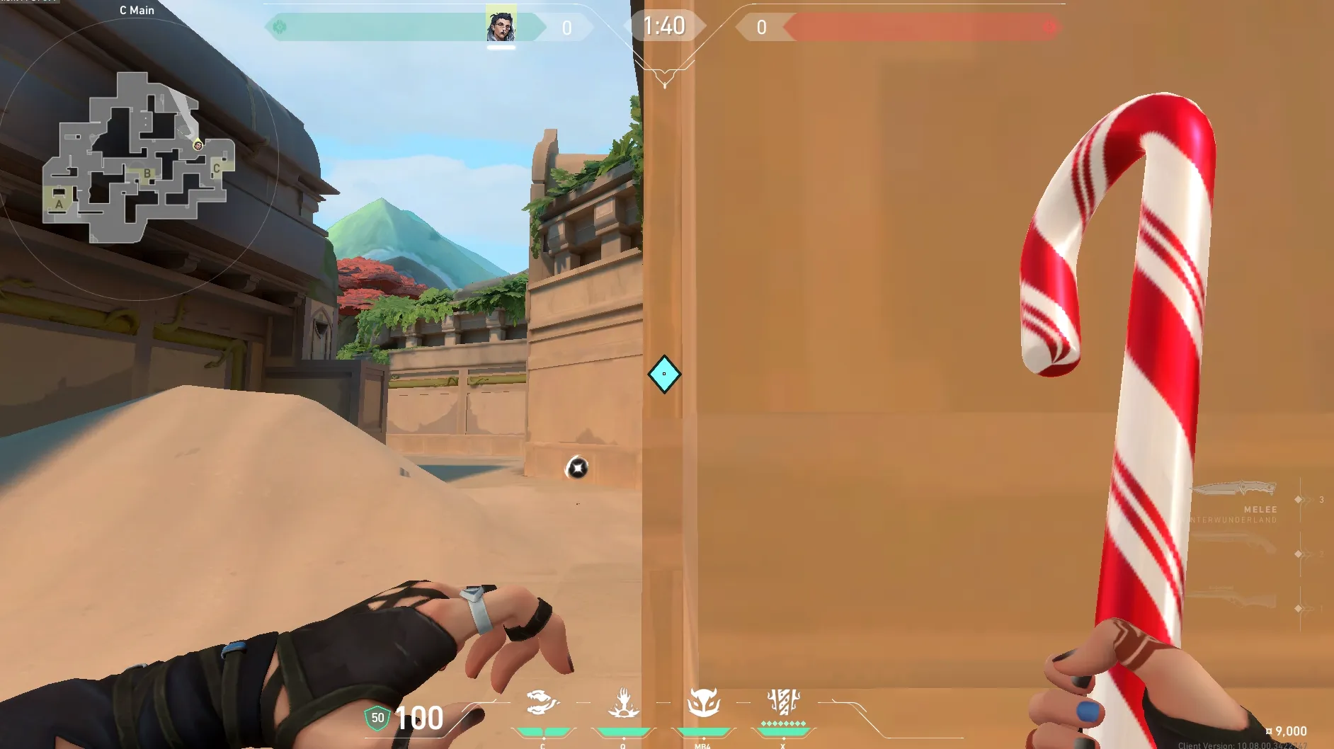 Fade Haunt on Lotus Attack Site C — step 1 of 4: Position — where to stand