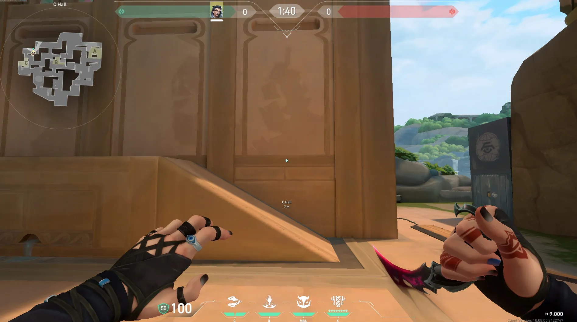Fade Haunt on Lotus Defense Site C — step 1 of 5: Position — where to stand