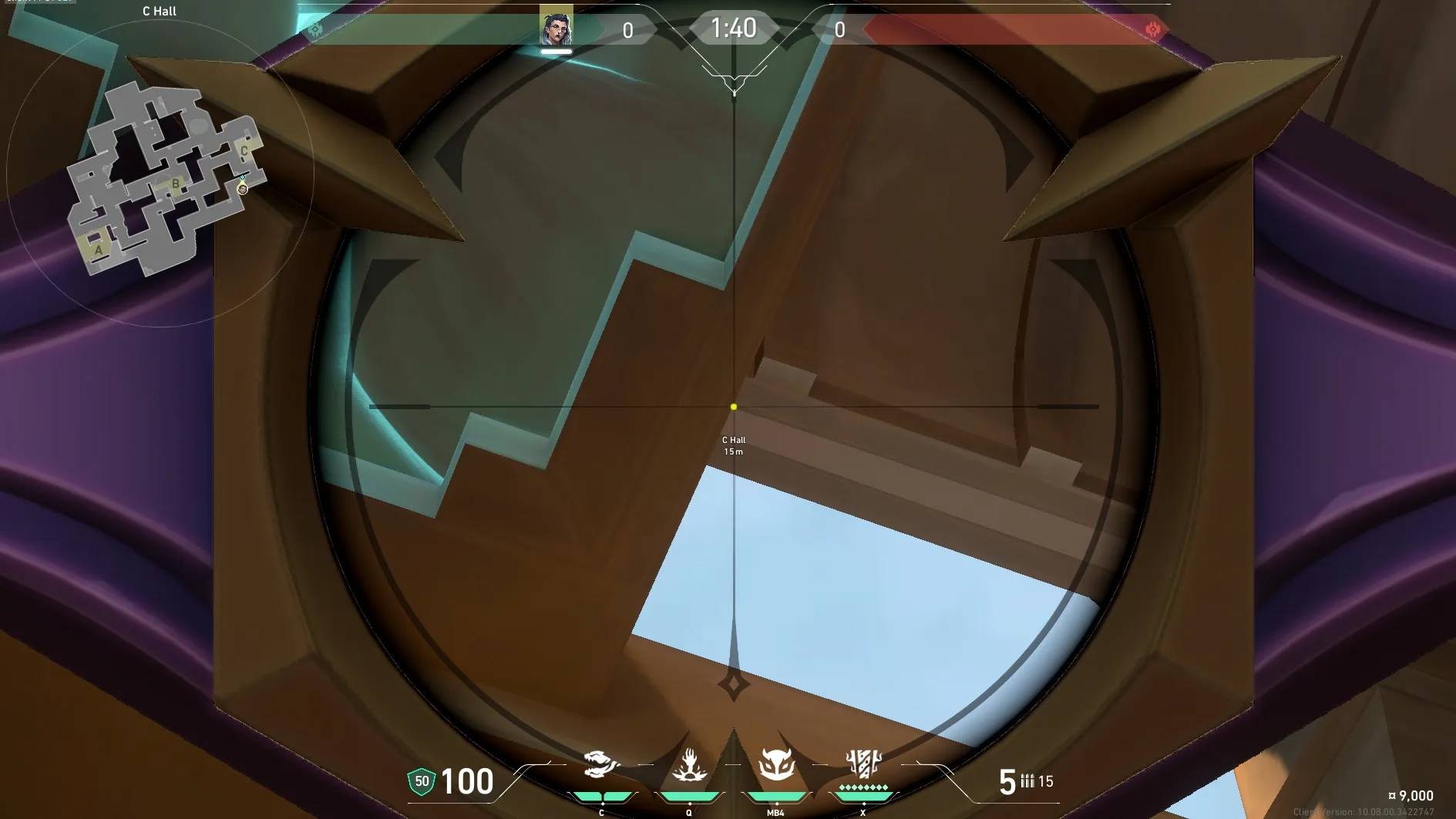 Fade Haunt on Lotus Defense Site C — step 4 of 5: Aim — line up the shot