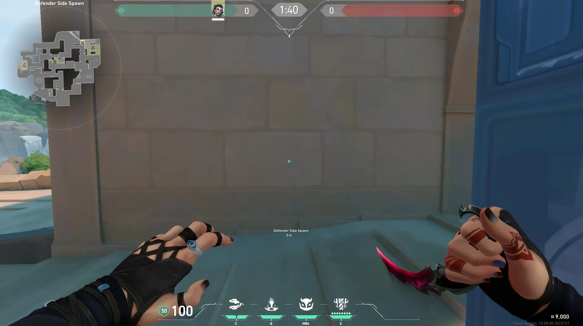 Fade Haunt on Lotus Defense Site A — step 1 of 5: Position — where to stand