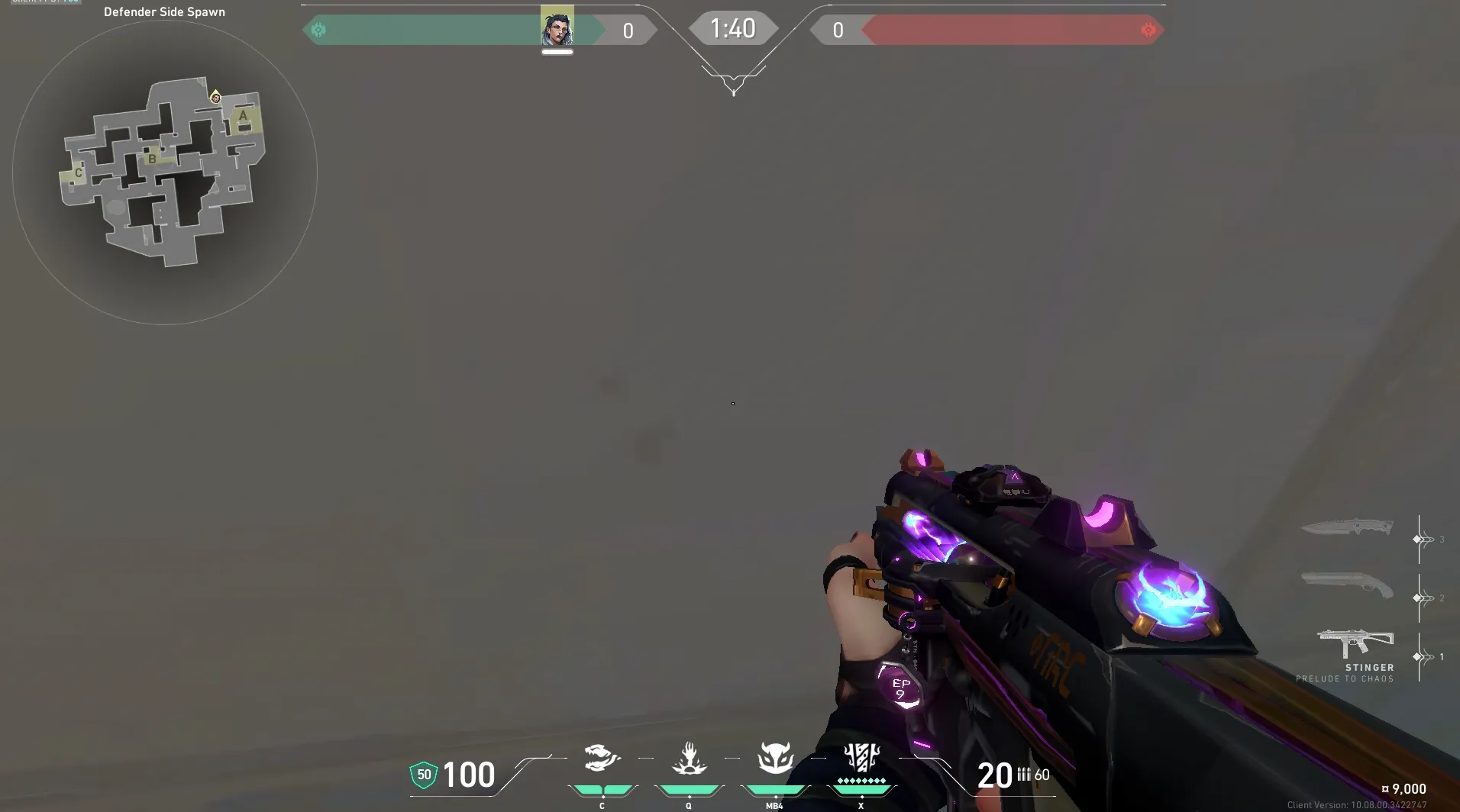 Fade Haunt on Lotus Defense Site A — step 2 of 5: Aim — line up the shot