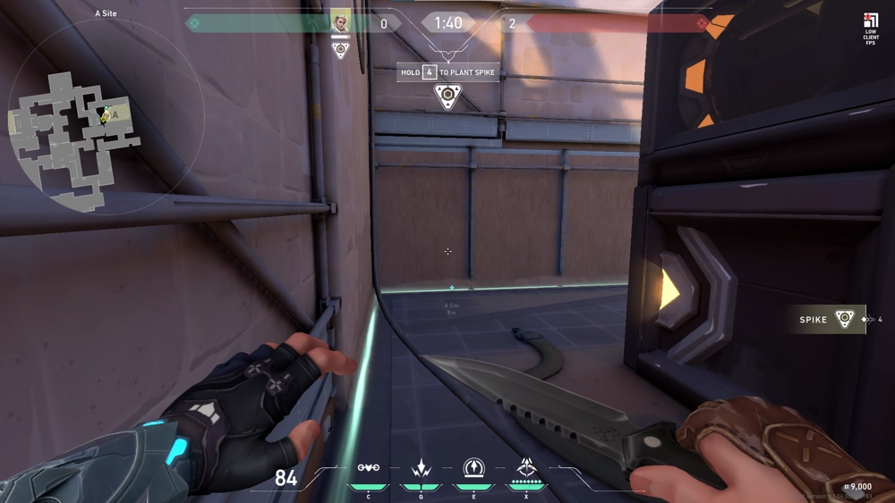 Sova Shock Bolt on Ascent Defense Site A — step 1 of 3: Position — where to stand