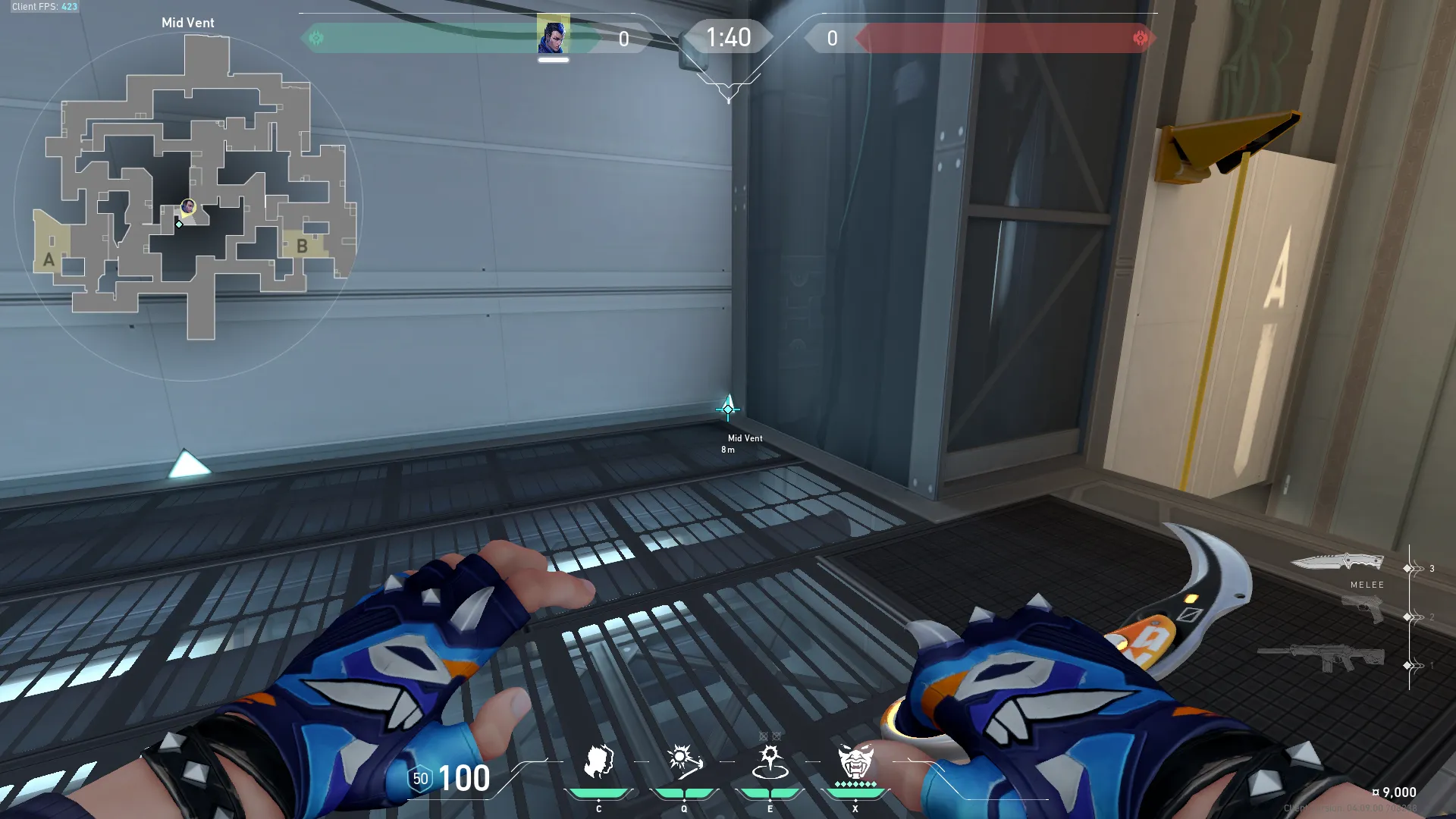 Yoru Gatecrash on Split Defense Site B — step 1 of 3: Position — where to stand