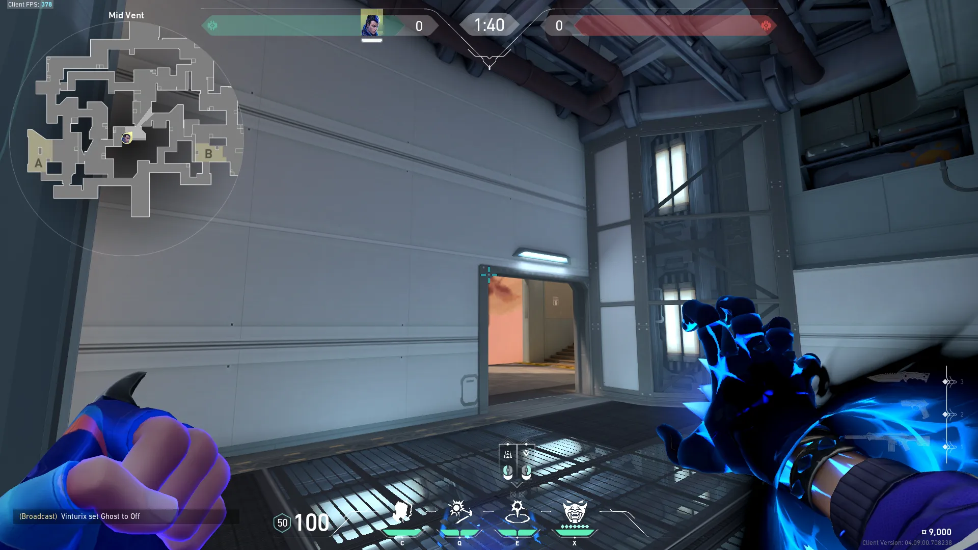 Yoru Gatecrash on Split Defense Site B — step 2 of 3: Aim — line up the shot