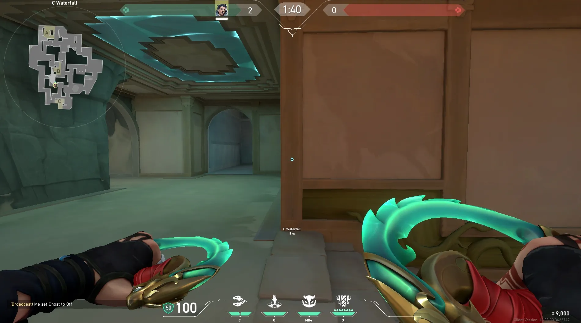 Fade Haunt on Lotus Defense Site C — step 1 of 3: Position — where to stand