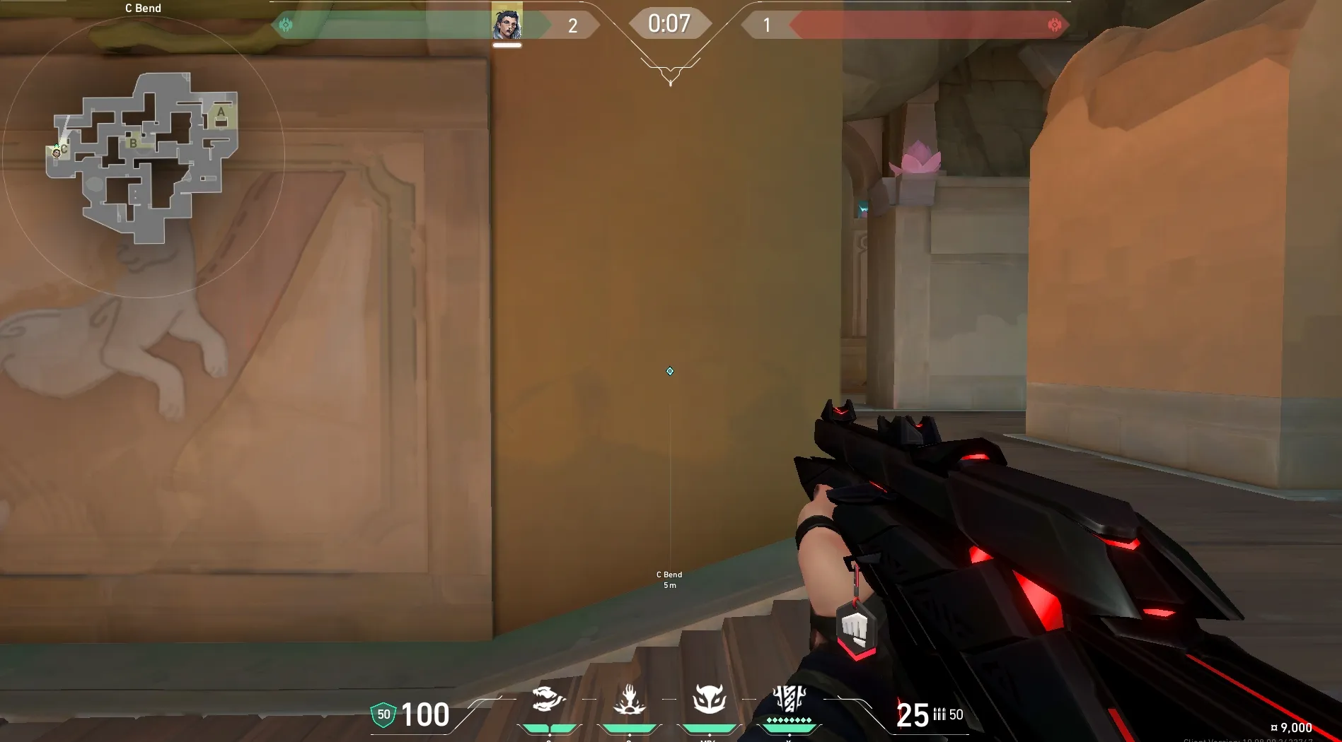 Fade Haunt on Lotus Attack Site C — step 1 of 3: Position — where to stand