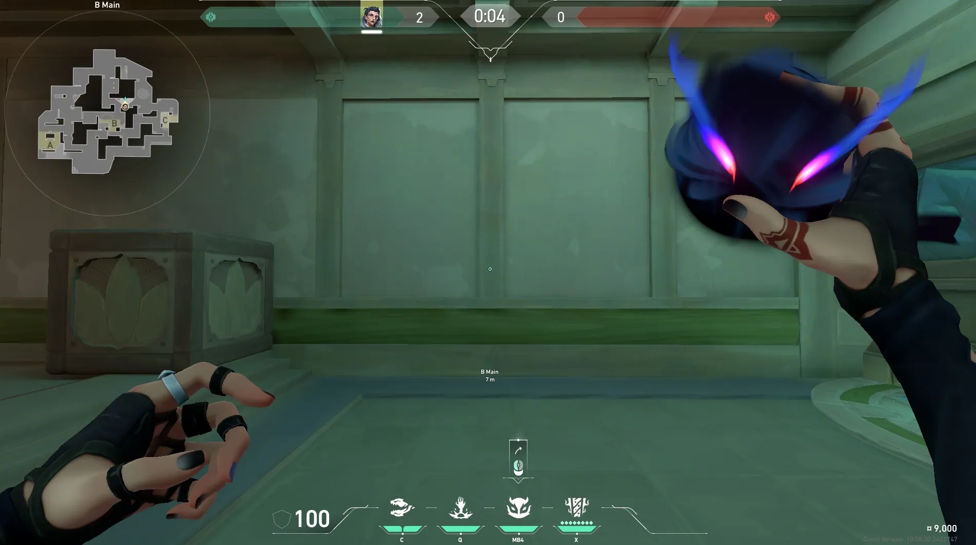 Fade Haunt on Lotus Attack Site B — step 1 of 4: Position — where to stand