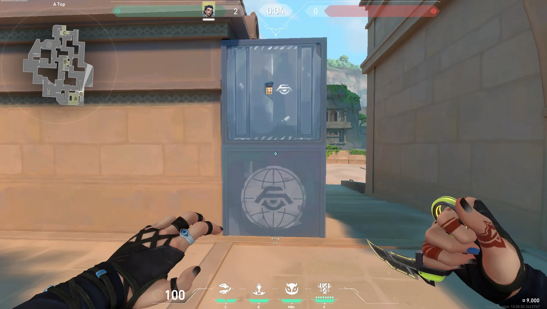Fade Haunt on Lotus Defense Site A — step 1 of 3: Position — where to stand
