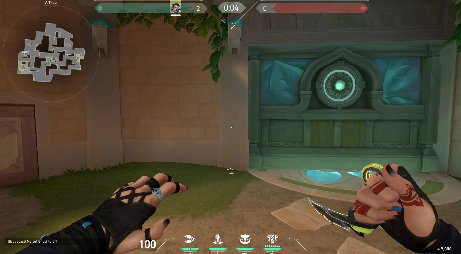 Fade Haunt on Lotus Attack Site A — step 1 of 3: Position — where to stand