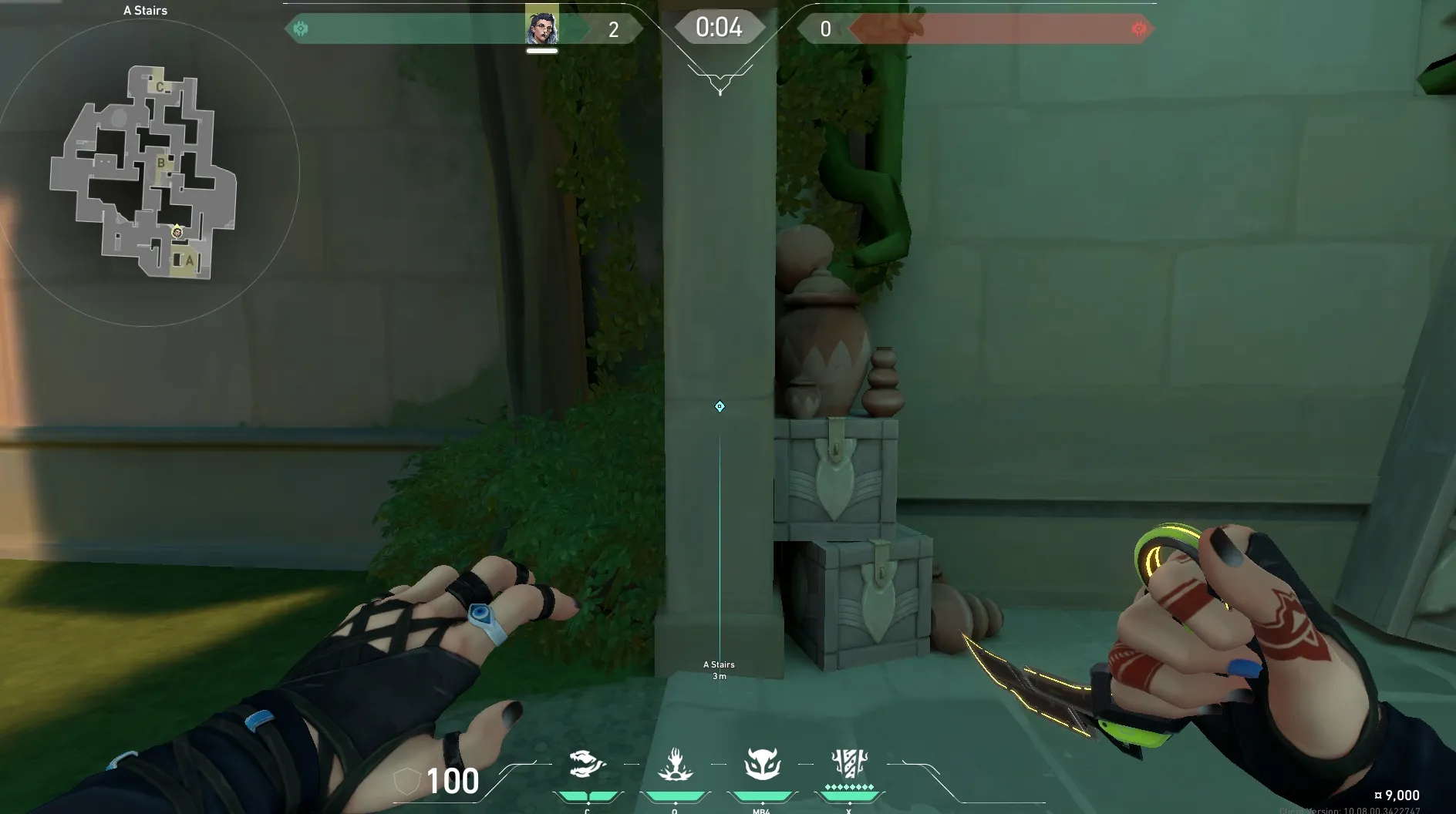 Fade Haunt on Lotus Attack Site A — step 1 of 3: Position — where to stand