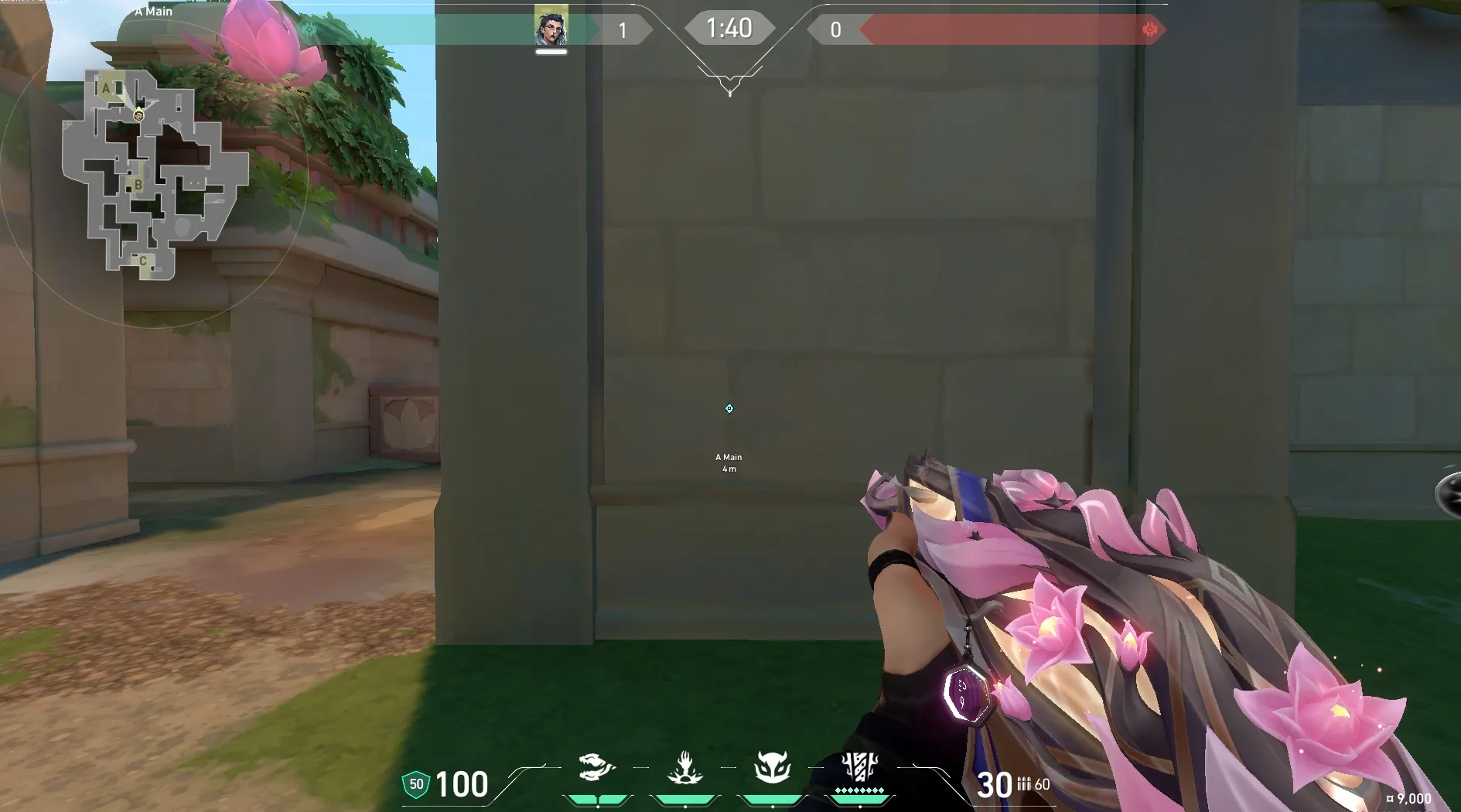 Fade Haunt on Lotus Attack Site A — step 1 of 3: Position — where to stand