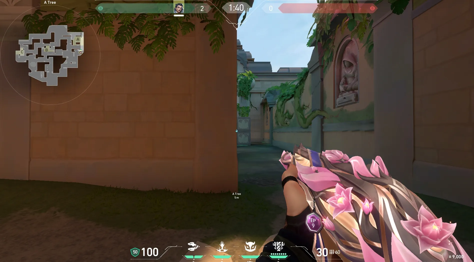Fade Haunt on Lotus Attack Site A — step 1 of 4: Position — where to stand