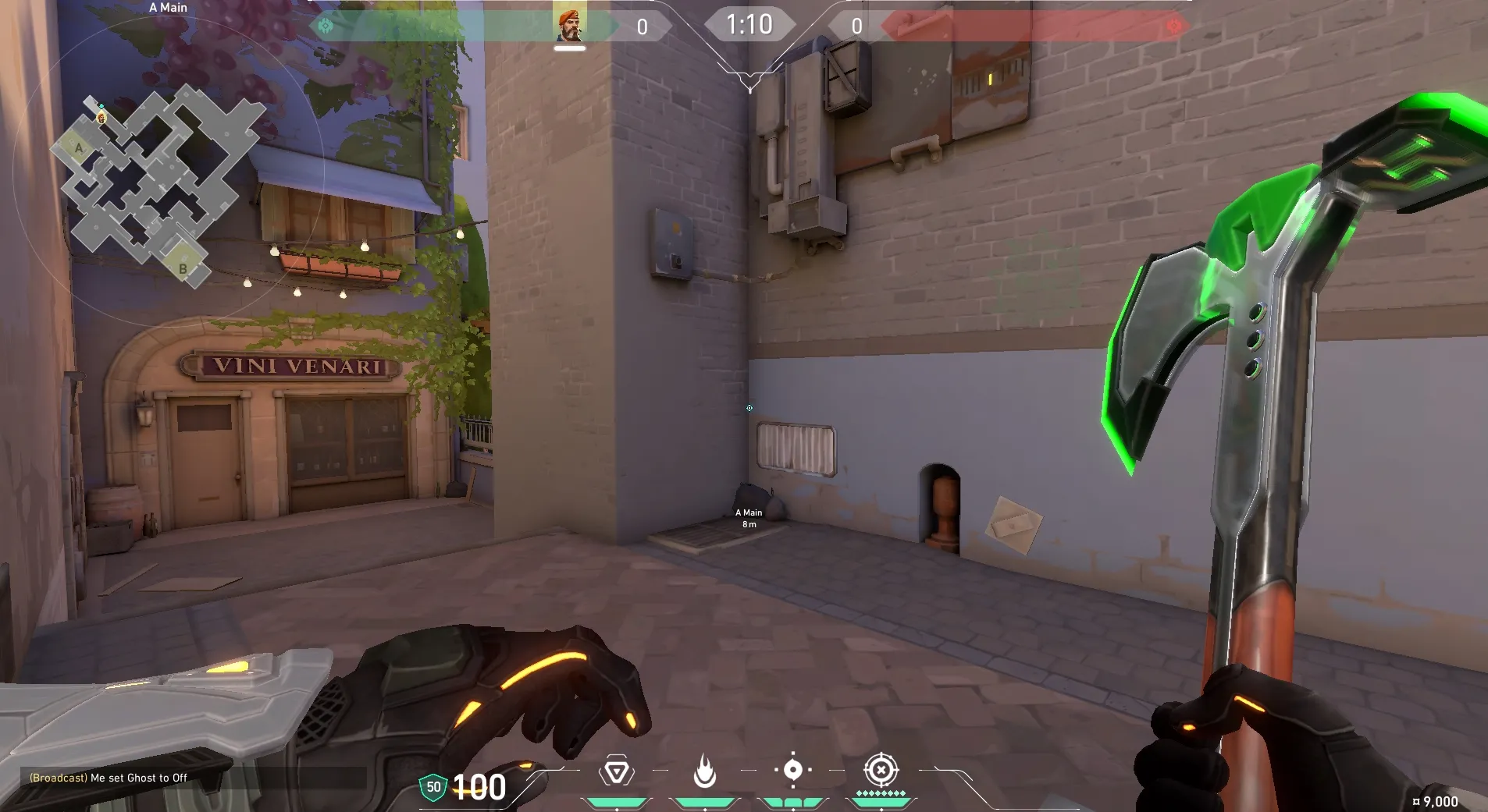 Brimstone Incendiary on Ascent Attack Site A — step 1 of 3: Position — where to stand