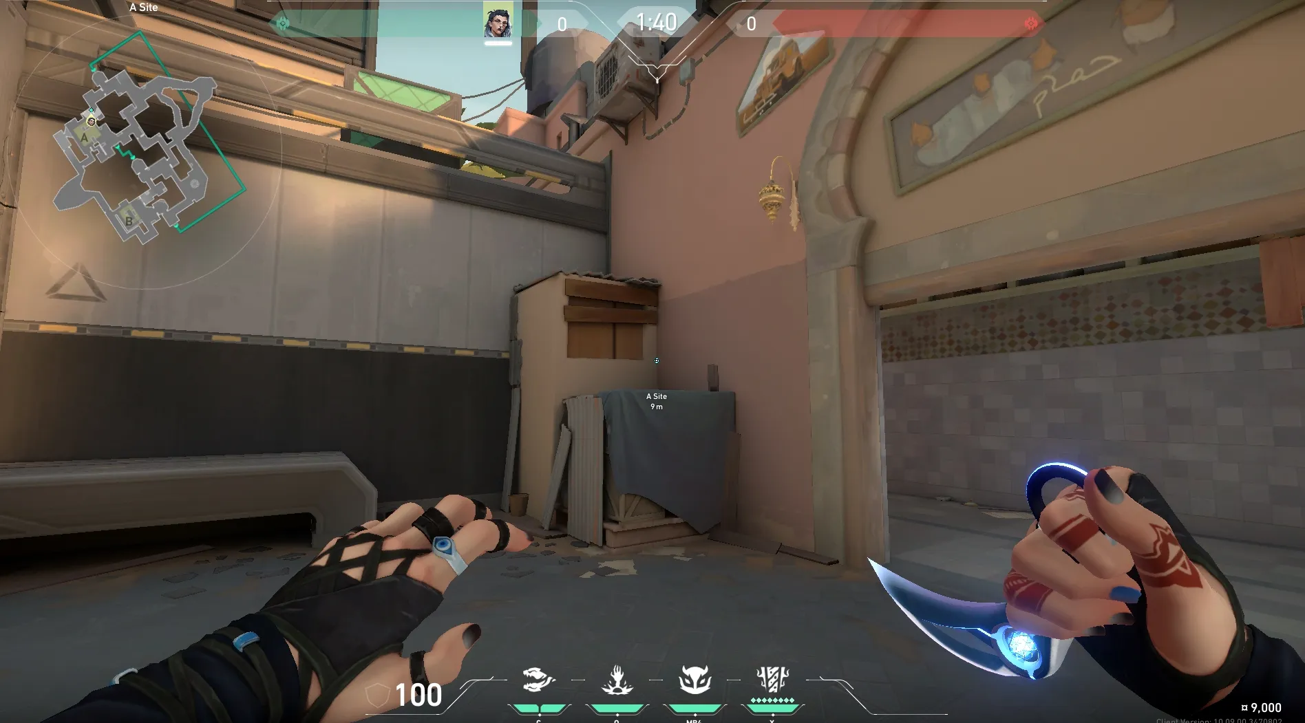 Fade Haunt on Bind Defense Site A — step 1 of 4: Position — where to stand