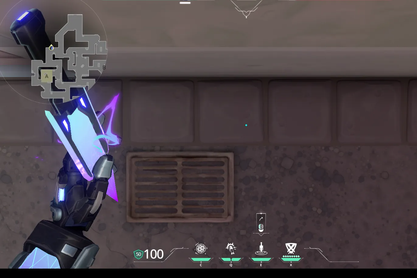 KAY/O Zero_Point on Sunset Attack Site A — step 1 of 3: Position — where to stand