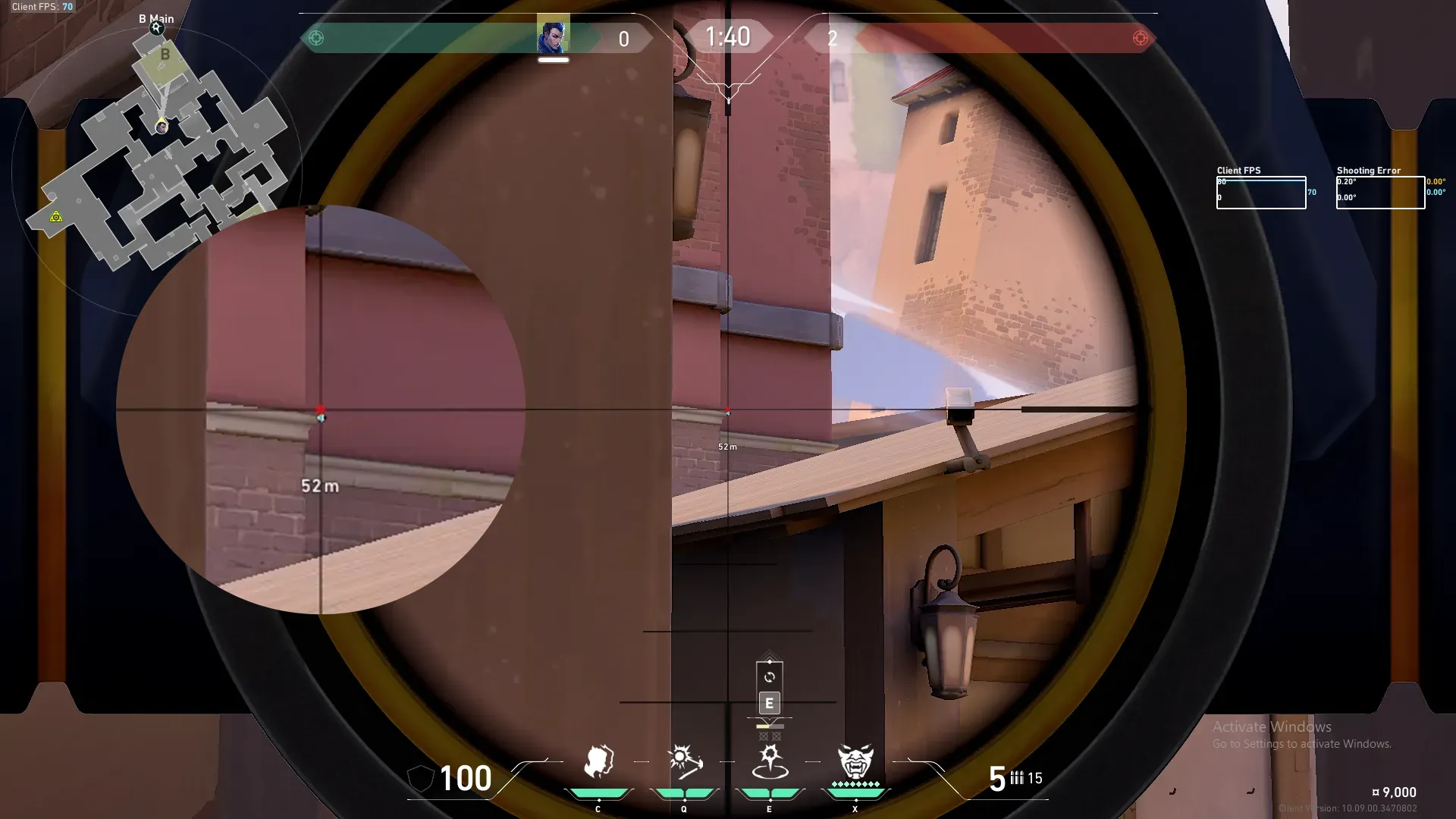 Yoru Gatecrash on Ascent Attack Site B — step 2 of 3: Aim — line up the shot