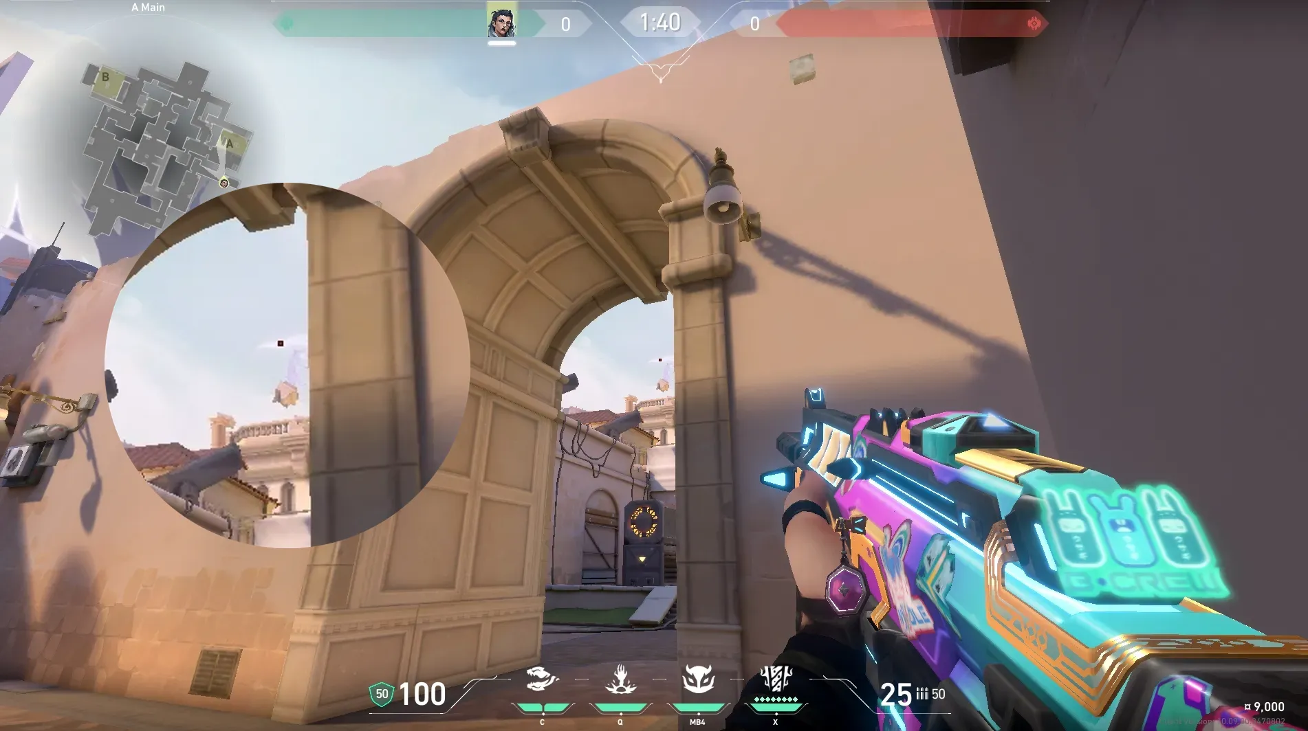 Fade Haunt on Ascent Attack Site A — step 2 of 5: Aim — line up the shot