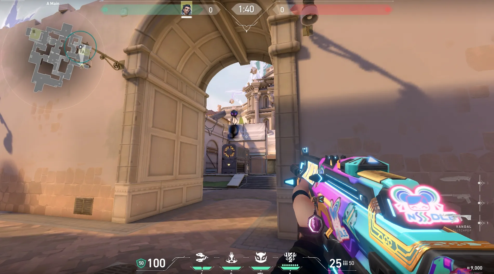 Fade Haunt on Ascent Attack Site A — step 4 of 5: Aim — line up the shot