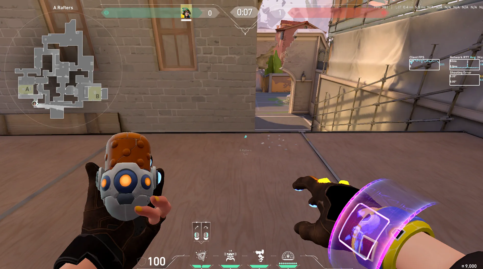 Killjoy Nanoswarm on Ascent Defense Site A — step 1 of 3: Position — where to stand