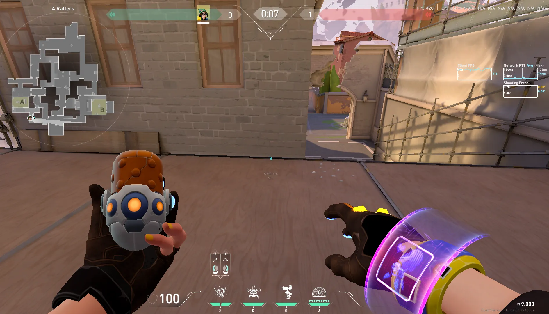 Killjoy Nanoswarm on Ascent Defense Site A — step 1 of 4: Position — where to stand