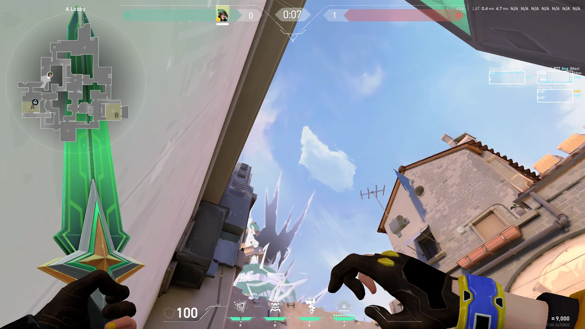 Killjoy Nanoswarm on Ascent Attack Site A — step 2 of 3: Aim — line up the shot